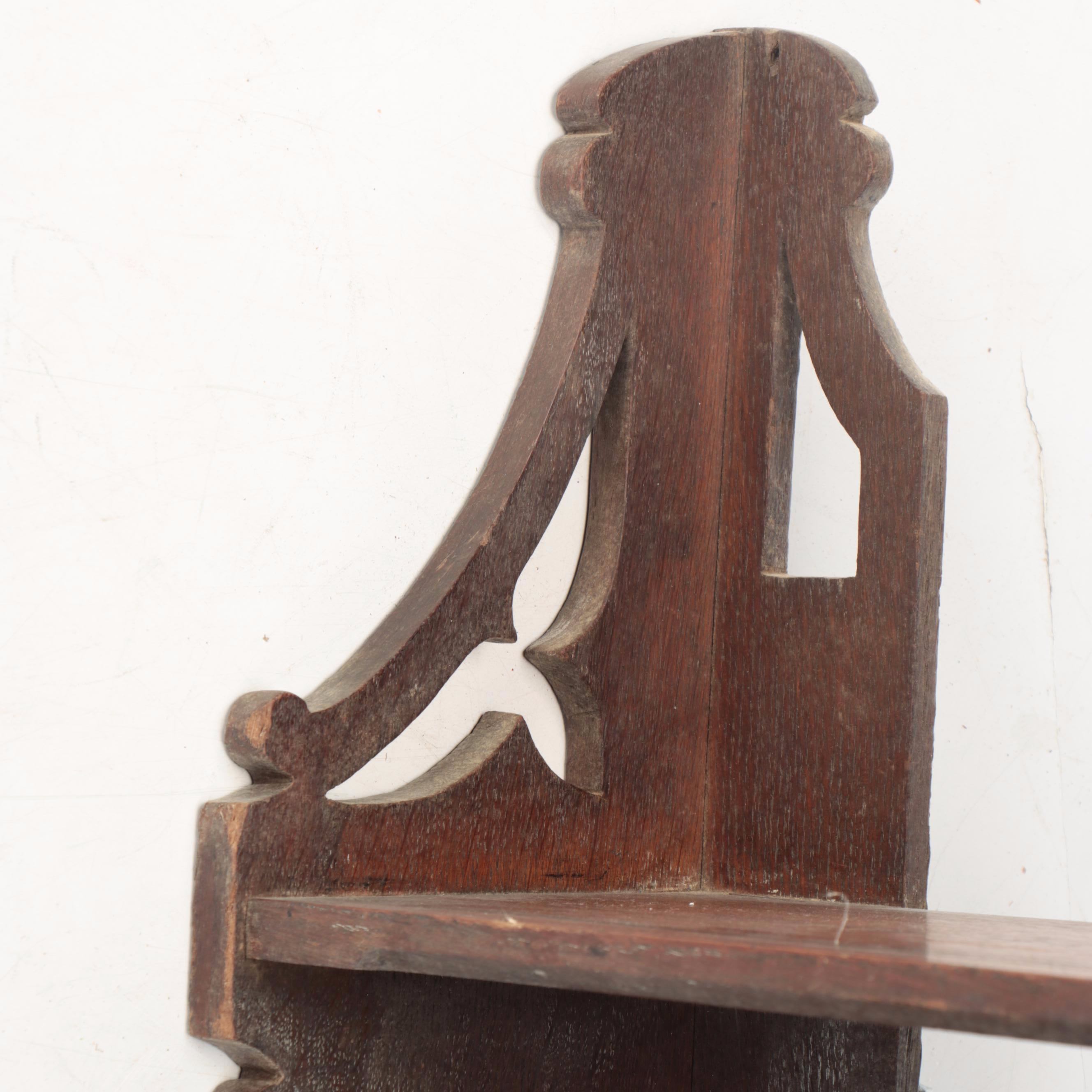 Art Nouveau Style Wooden Wall Shelving