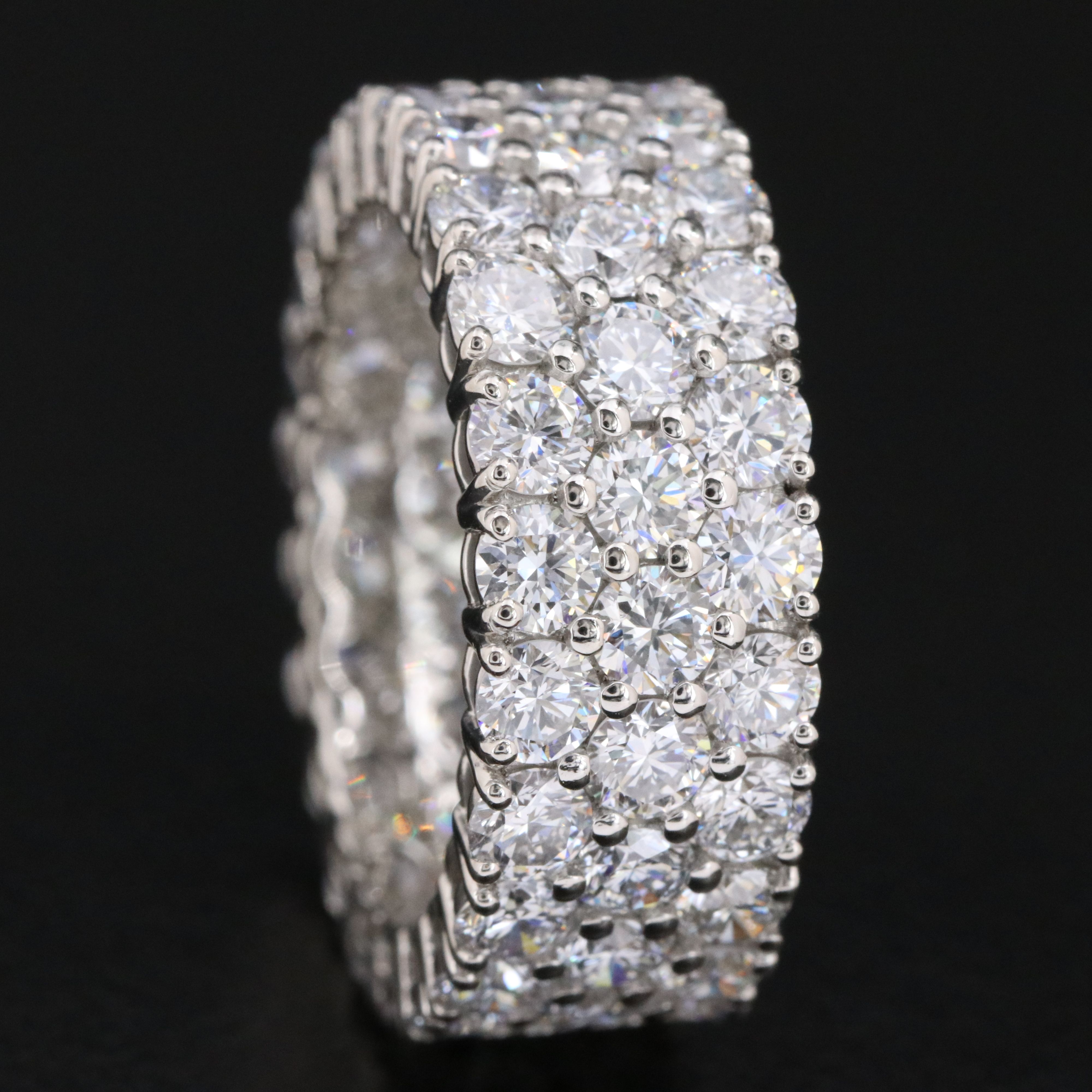 Platinum 6.89 CTW Lab Grown Diamond Eternity Band