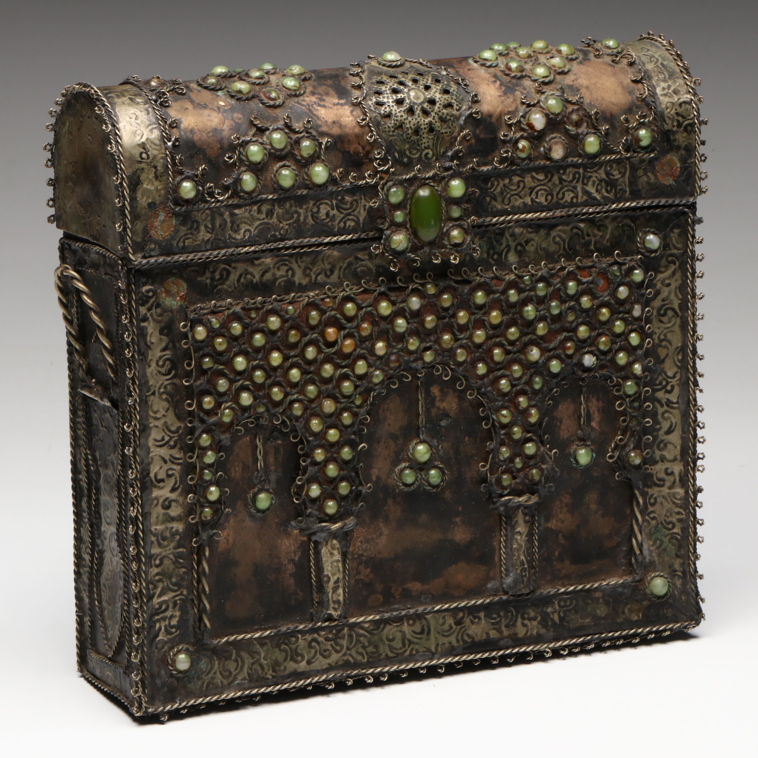 Two Late 18th/Mid 19th C. Unbound Qur'an Illuminated Manuscripts in 20th C. Box