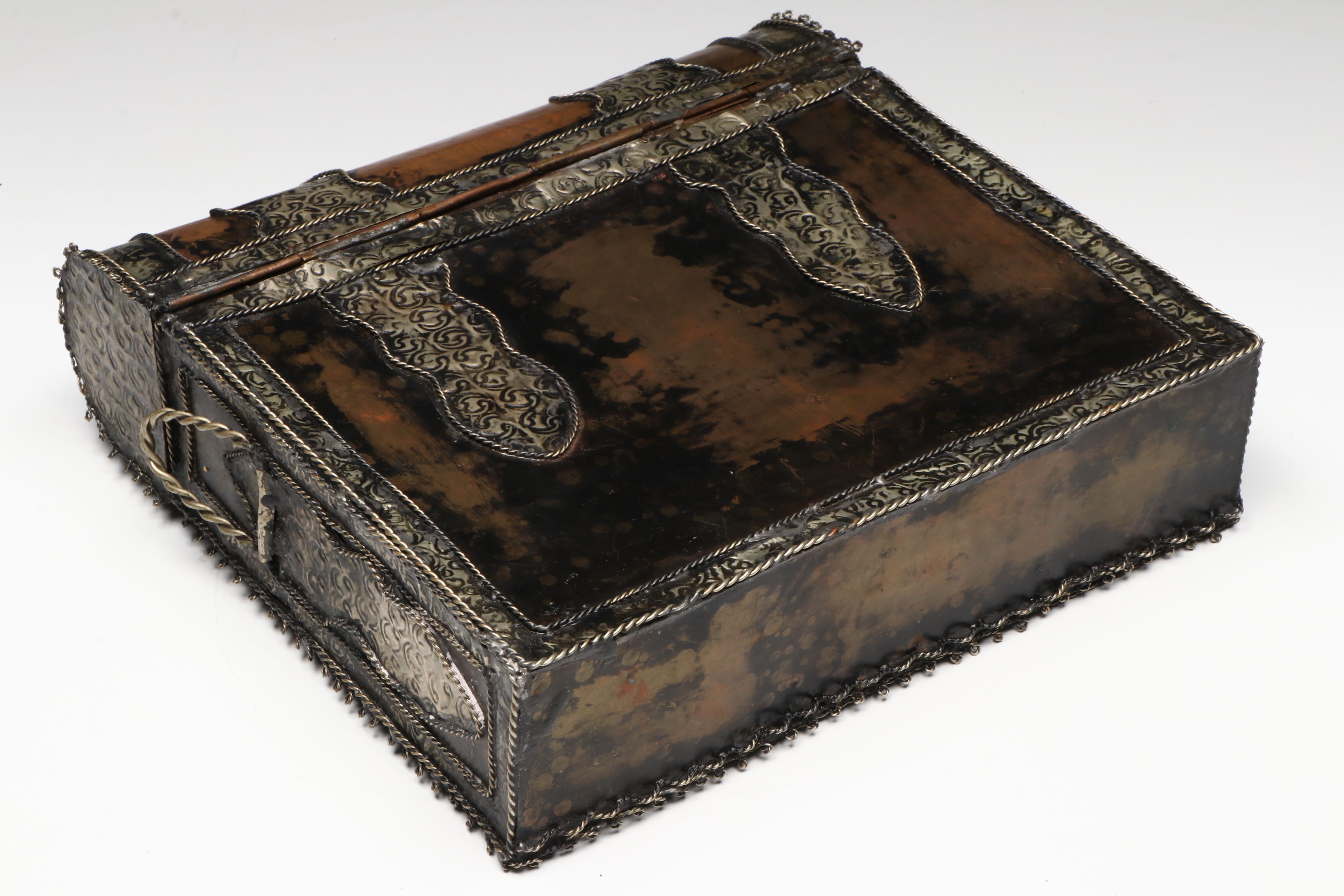 Two Late 18th/Mid 19th C. Unbound Qur'an Illuminated Manuscripts in 20th C. Box