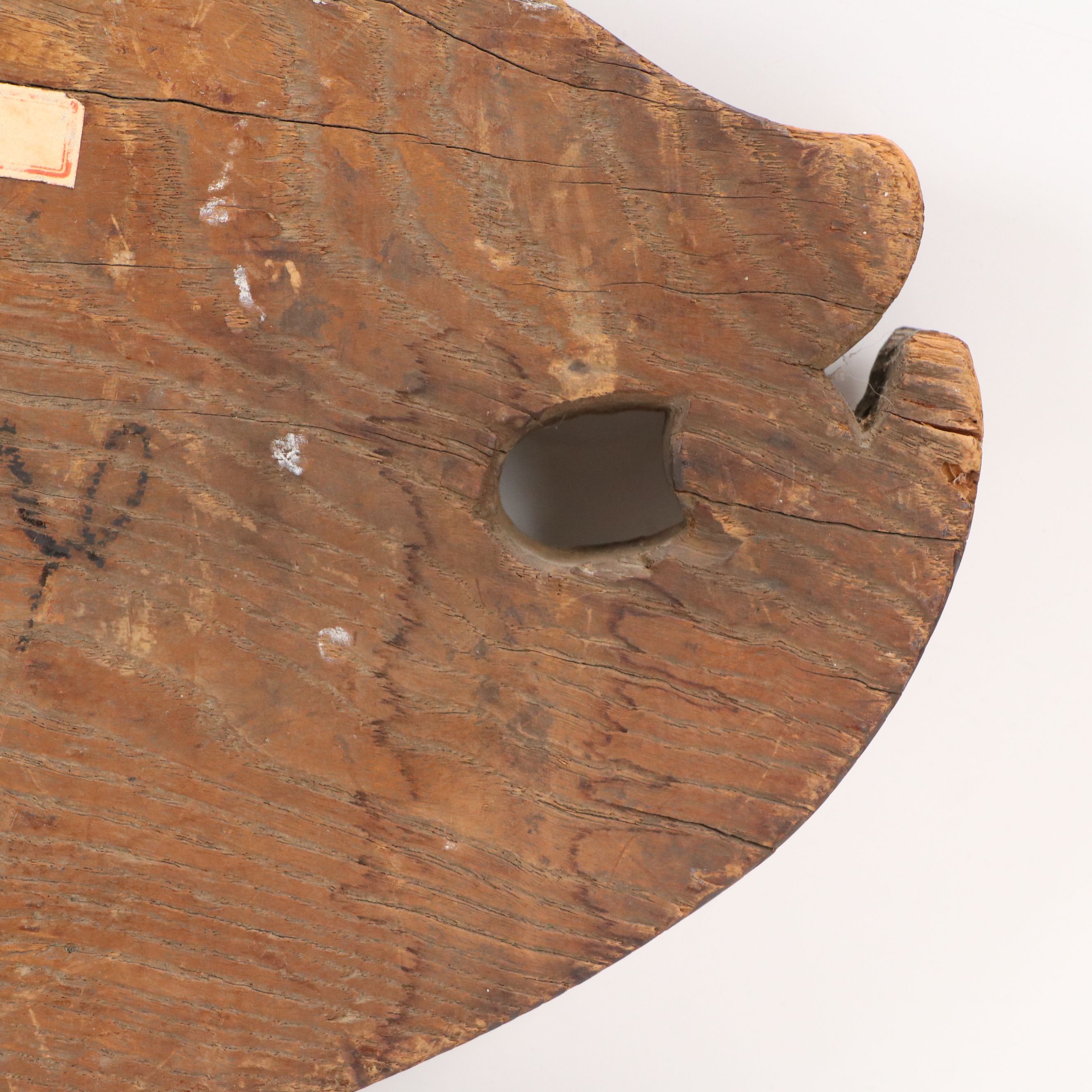 Japanese Hand-Carved Wooden Noh Theater Mask and Other Asian Wood Pieces