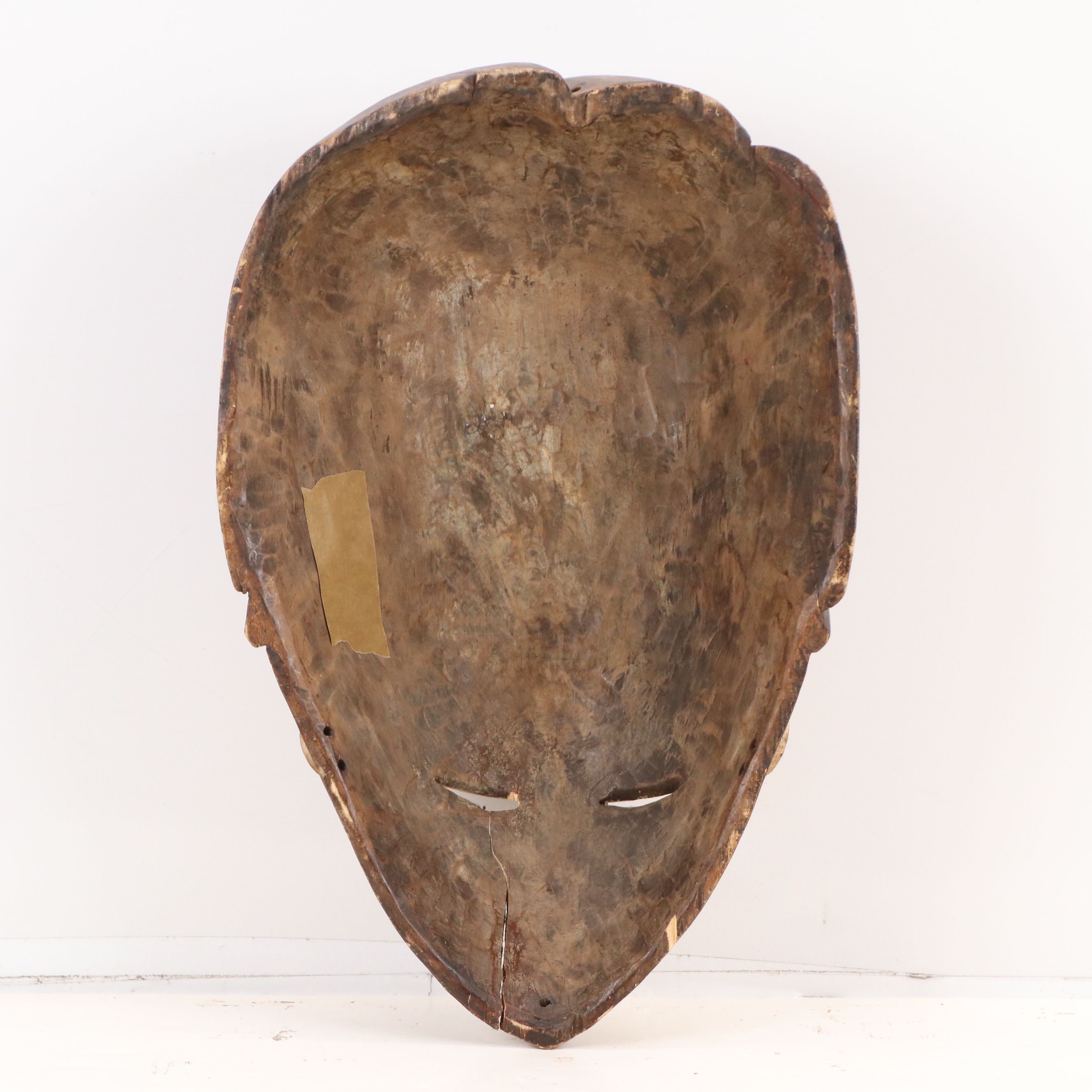 Japanese Hand-Carved Wooden Noh Theater Mask and Other Asian Wood Pieces