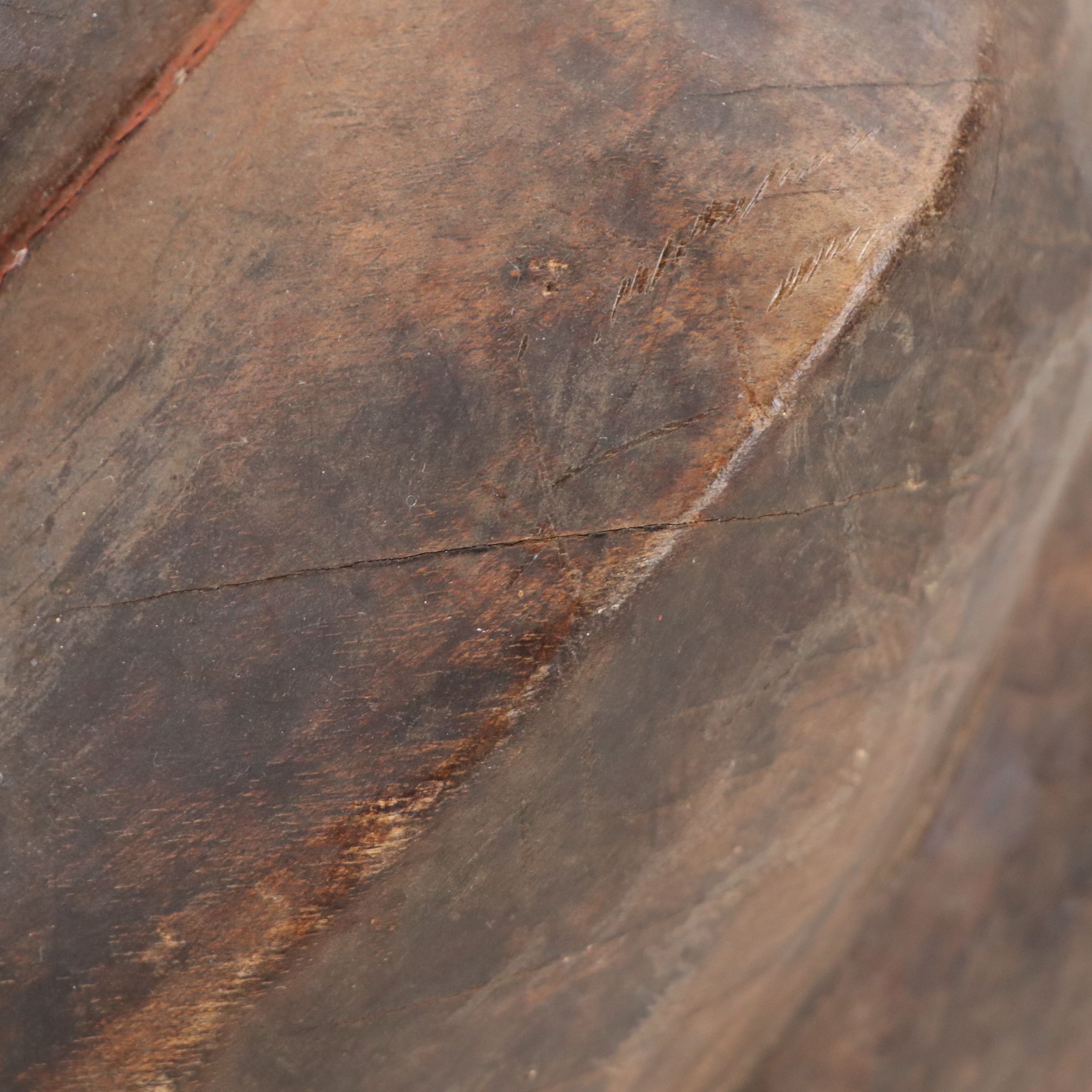Japanese Hand-Carved Wooden Noh Theater Mask and Other Asian Wood Pieces