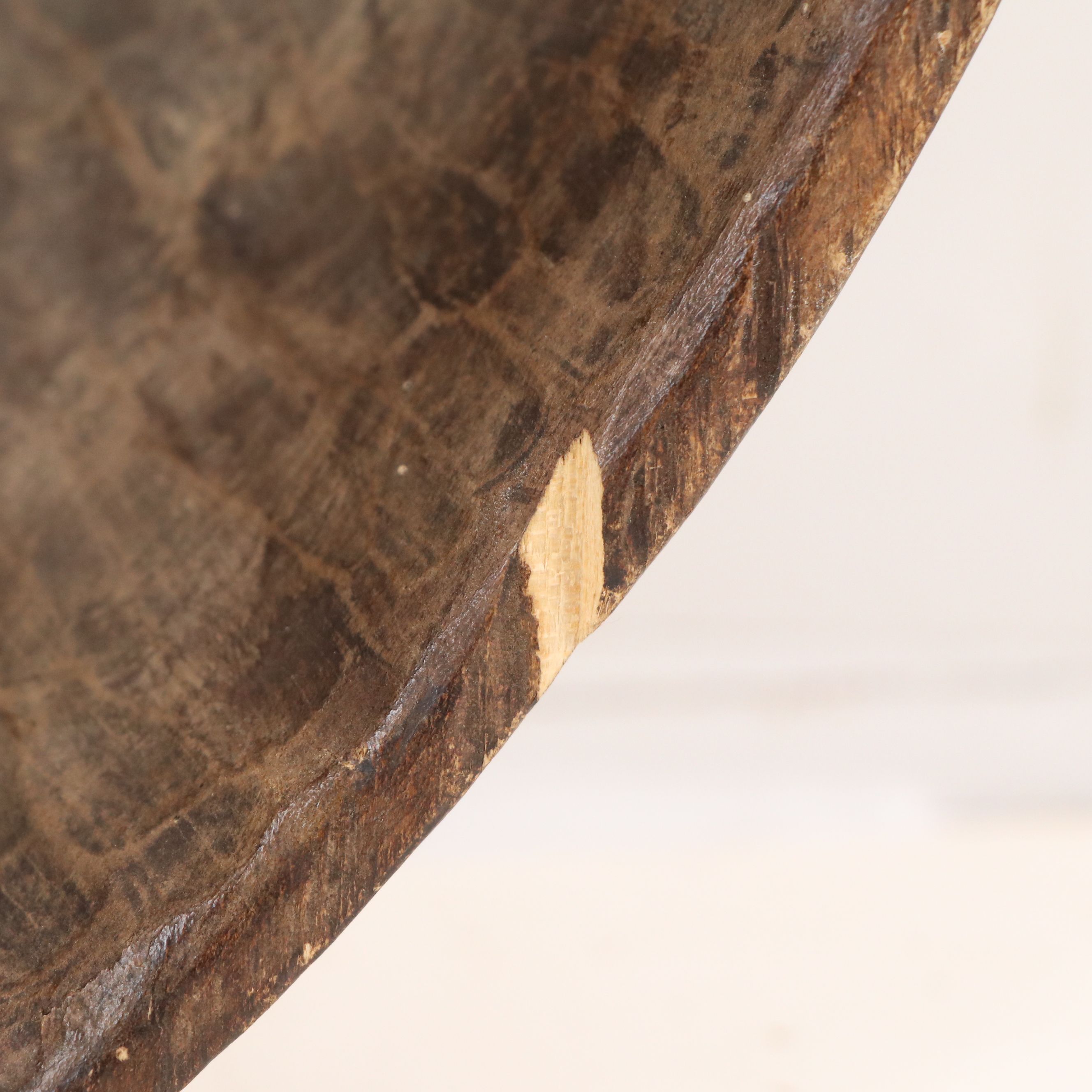 Japanese Hand-Carved Wooden Noh Theater Mask and Other Asian Wood Pieces