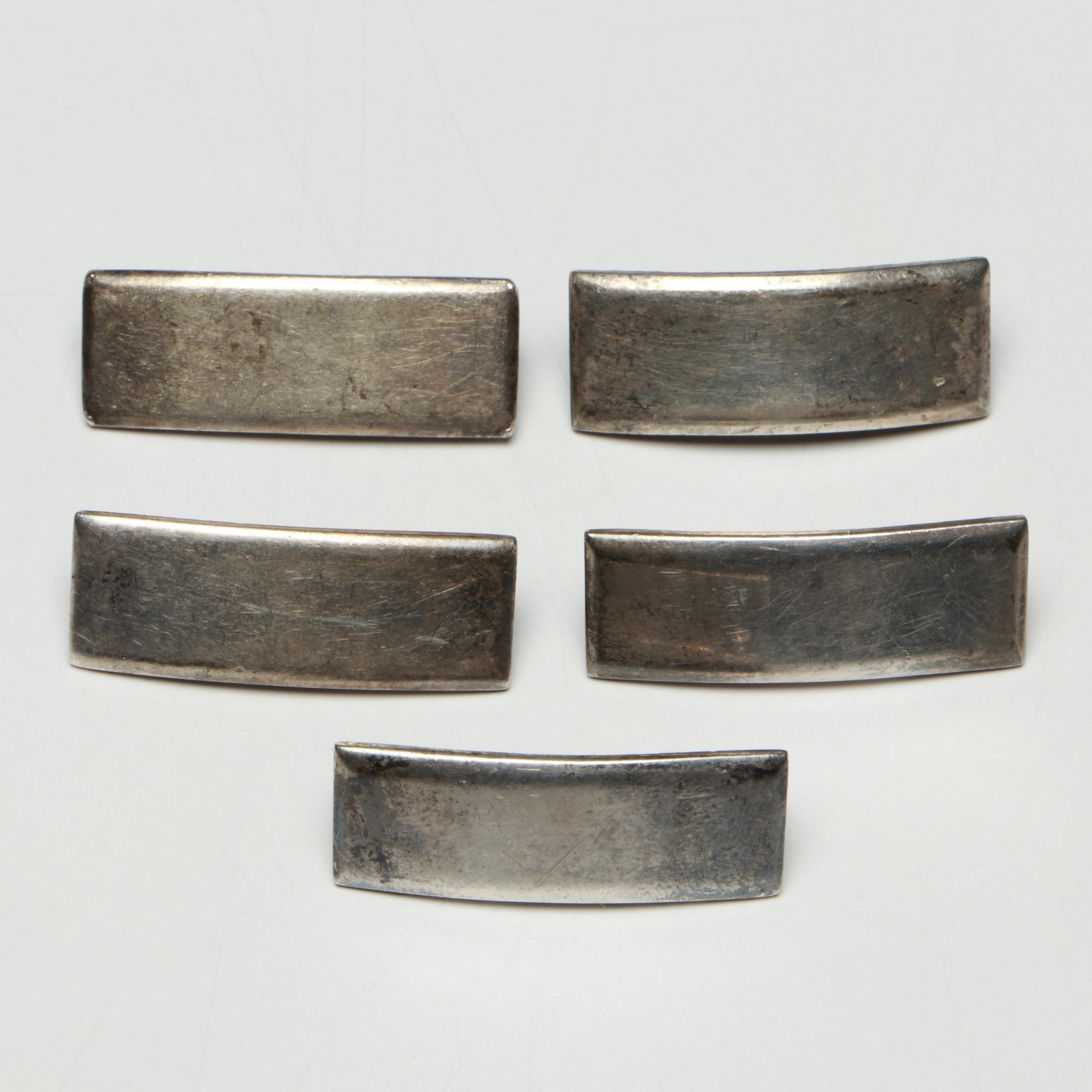 World War II Era Sterling Silver Air Crew Badge, Rank Bar Pins and More