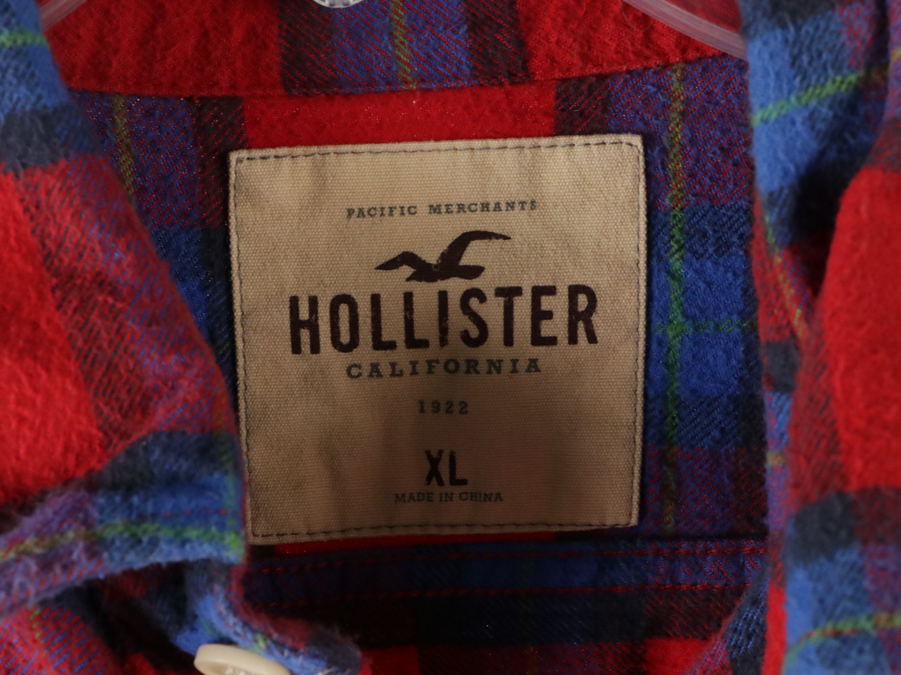 Men's Hollister, Abercrombie & Fitch, and Nautica Colorful Flannel Shirts