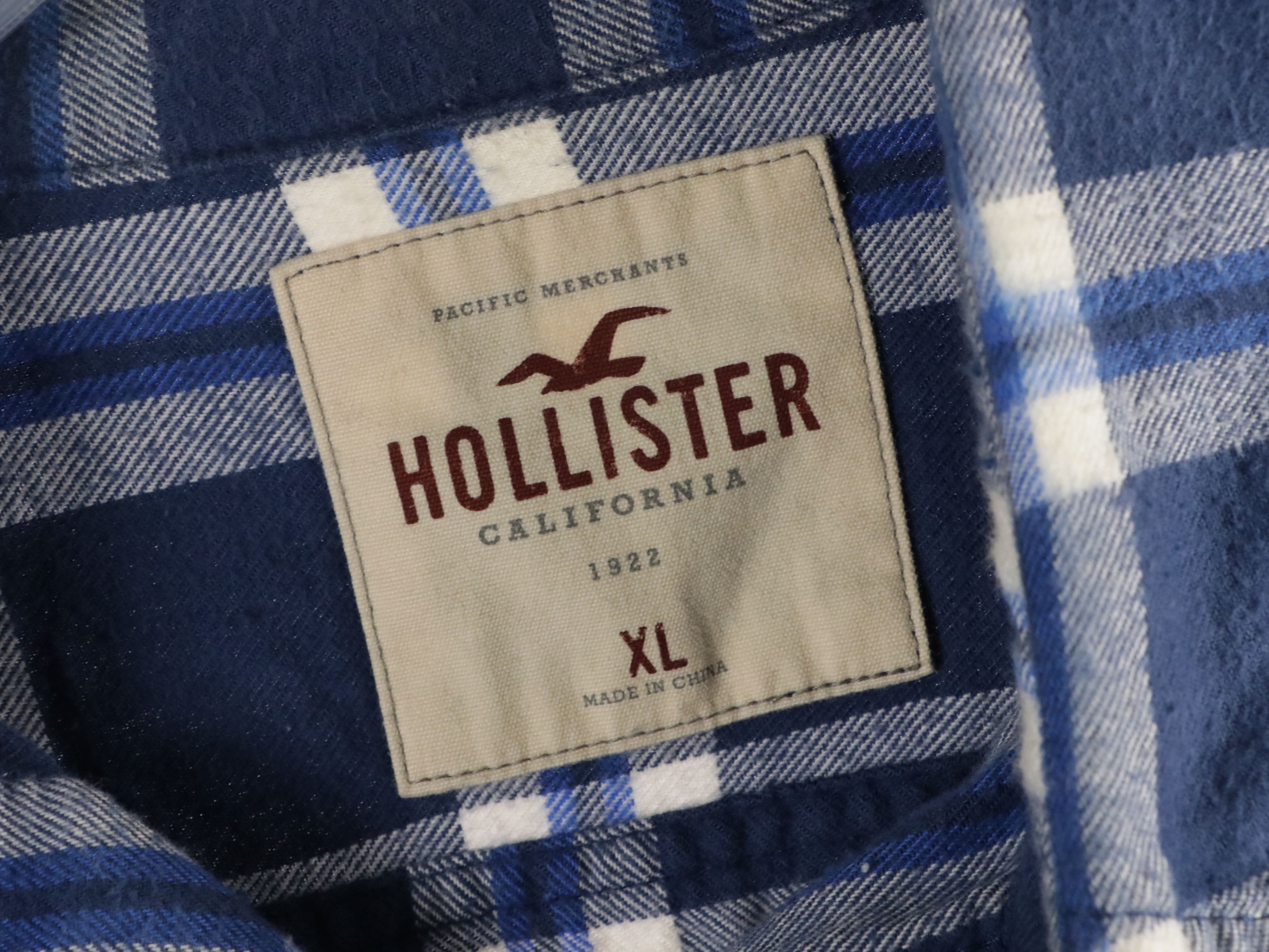 Men's Hollister, Abercrombie & Fitch, and Nautica Colorful Flannel Shirts