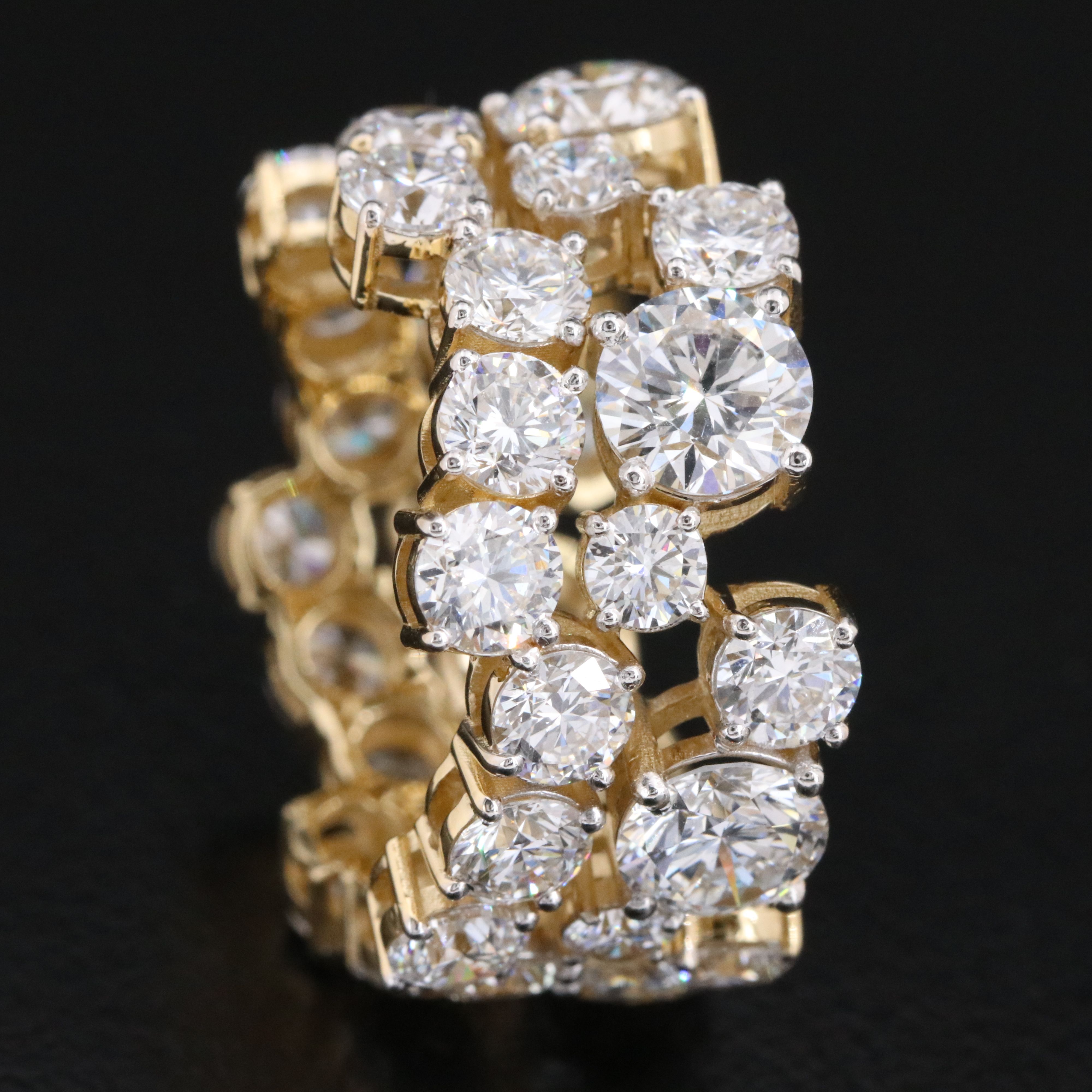 14K 8.62 CTW Lab Grown Diamond Eternity Band