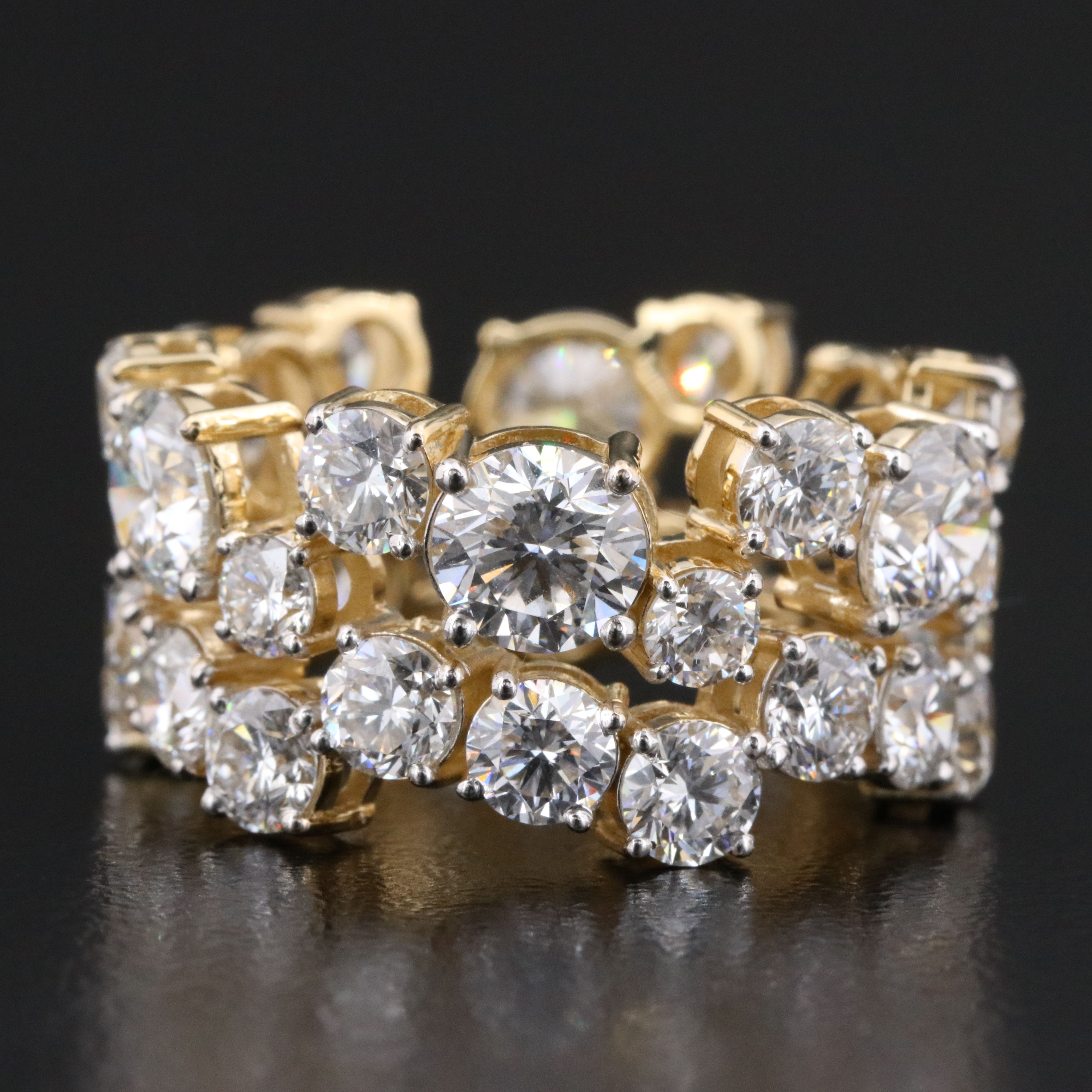 14K 8.62 CTW Lab Grown Diamond Eternity Band