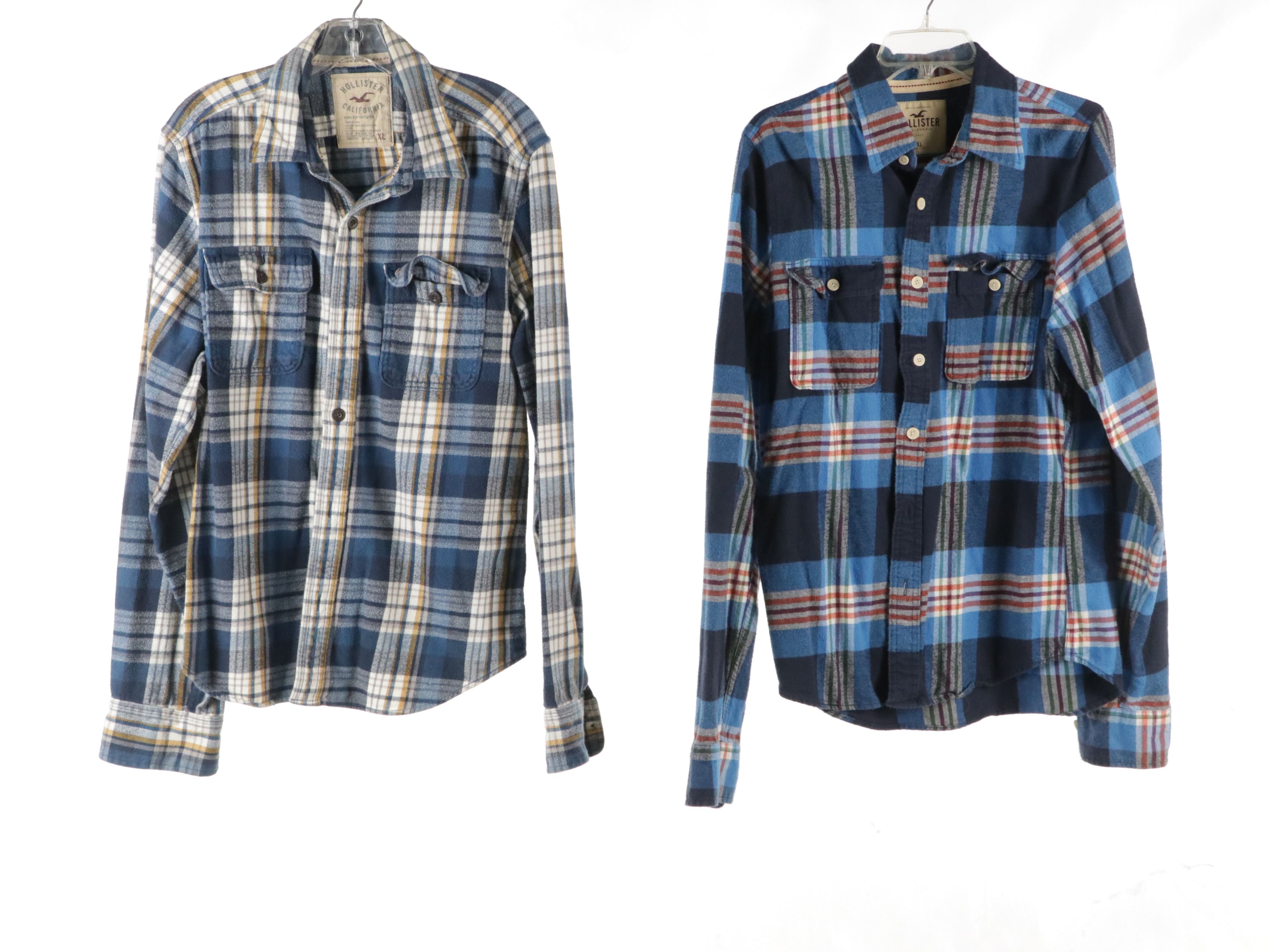 Men's Hollister Colorful Flannel Shirts