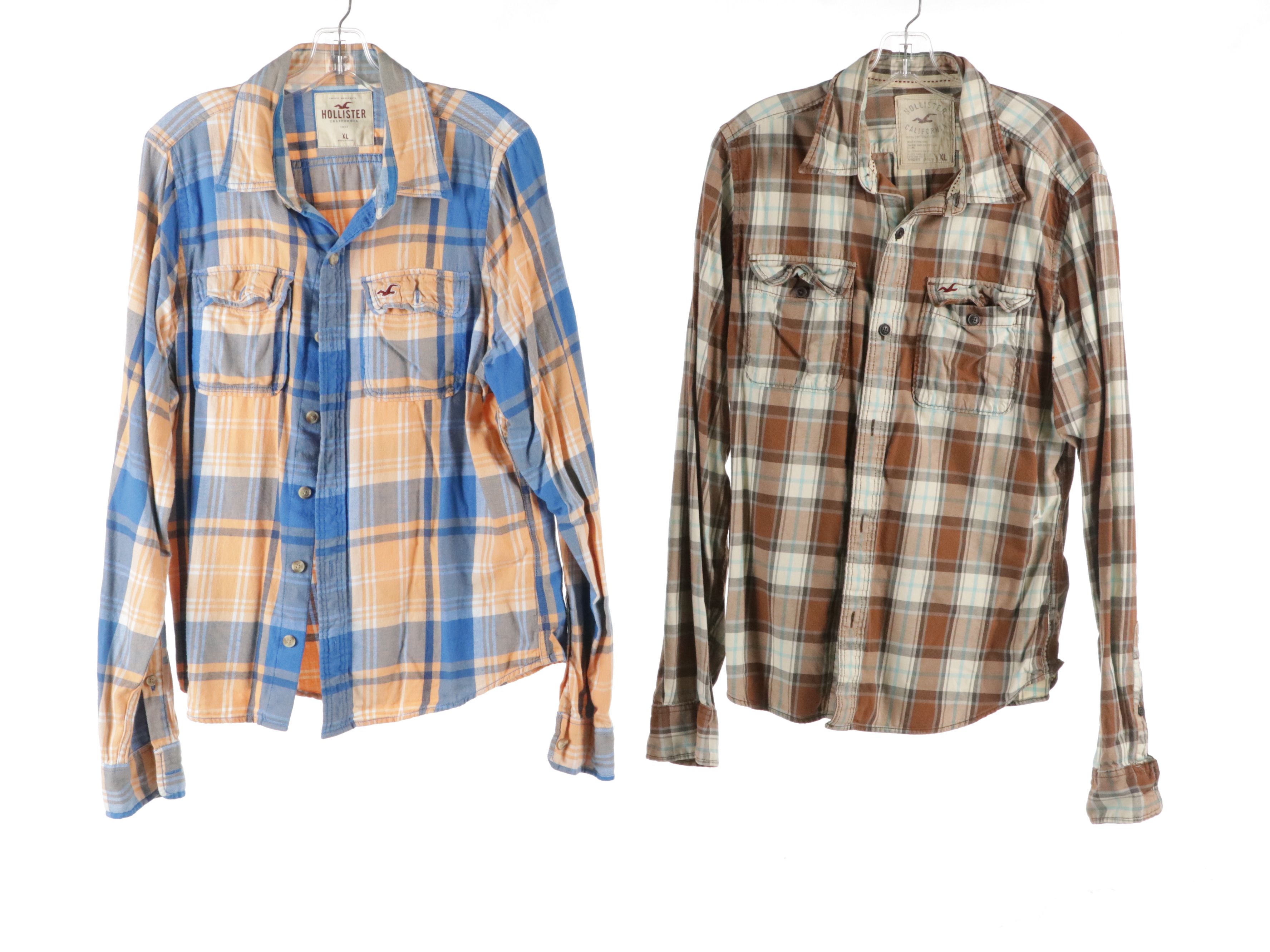 Men's Hollister Colorful Flannel Shirts