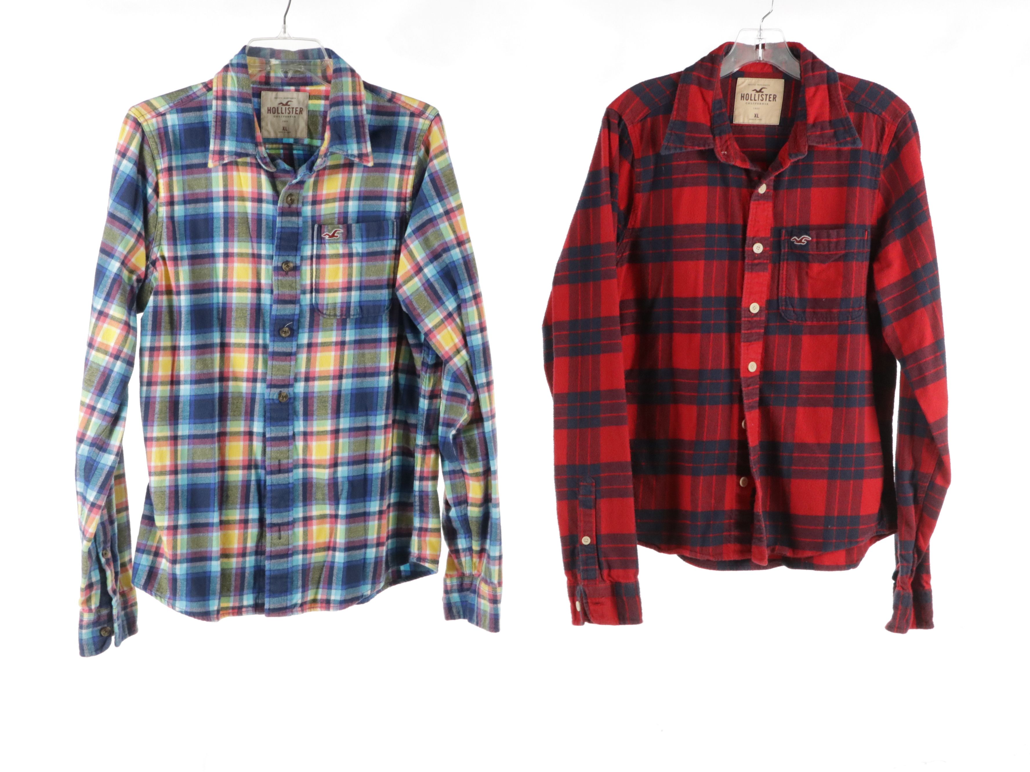 Men's Hollister Colorful Flannel Shirts