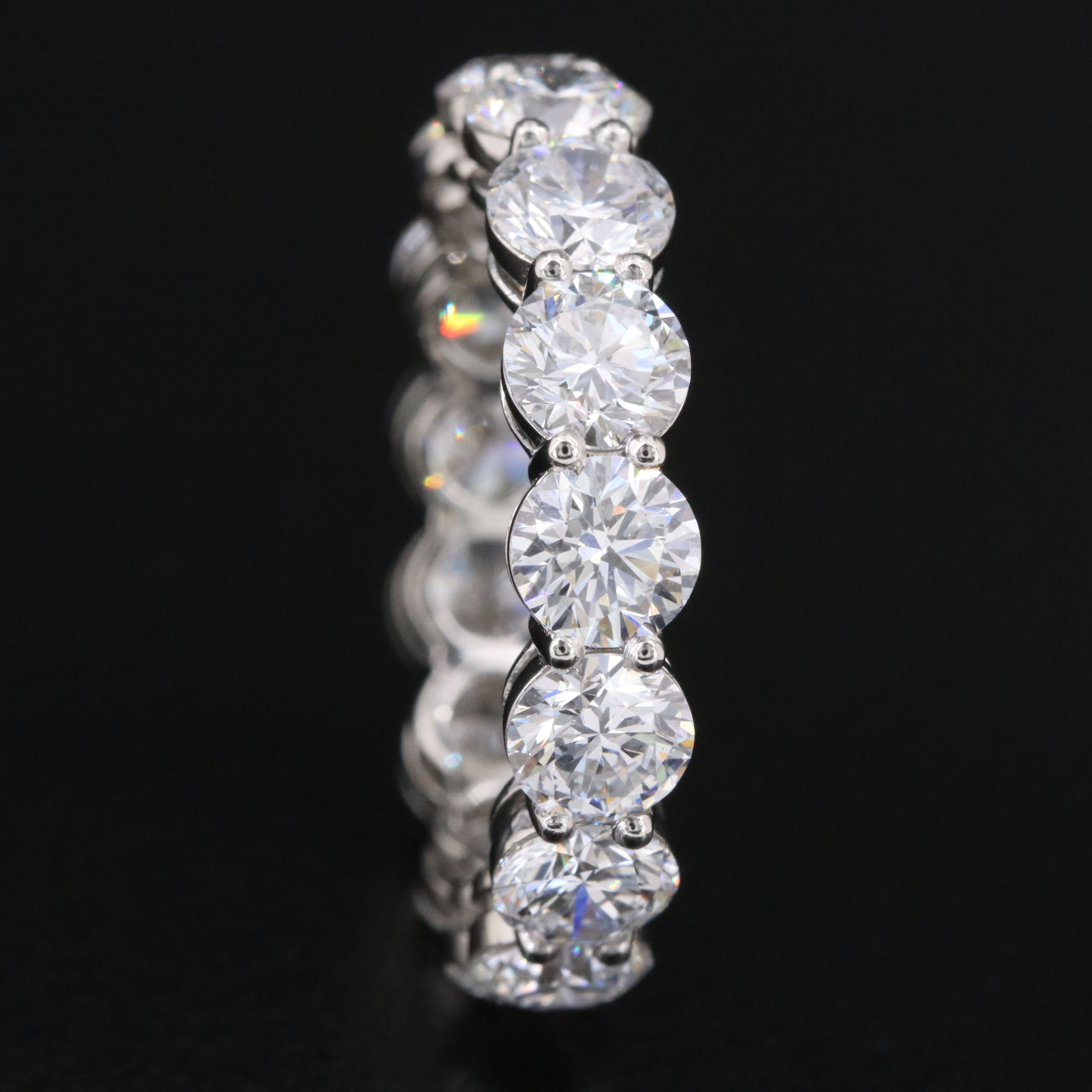 Platinum 5.19 CTW Lab Grown Diamond Eternity Band