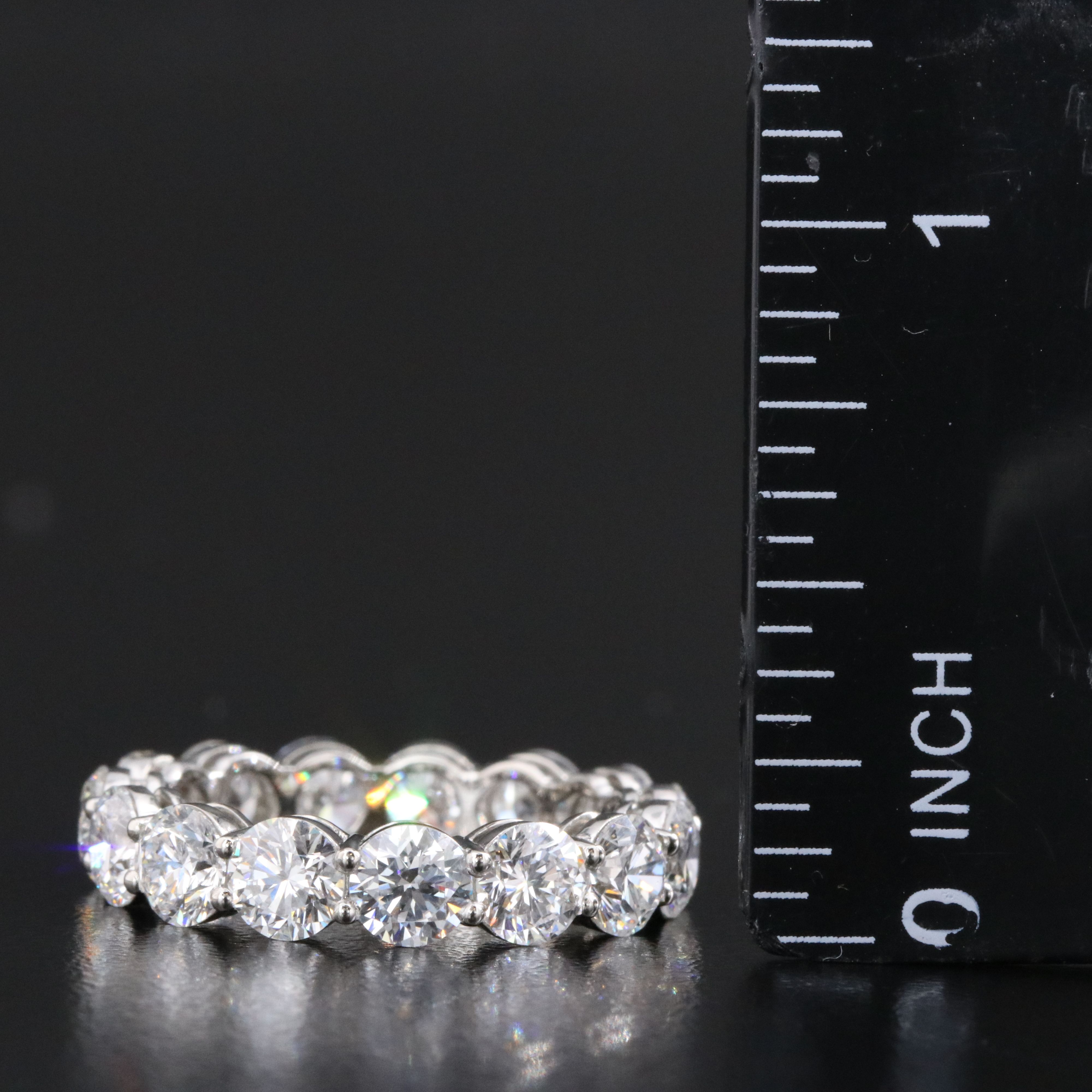 Platinum 5.19 CTW Lab Grown Diamond Eternity Band