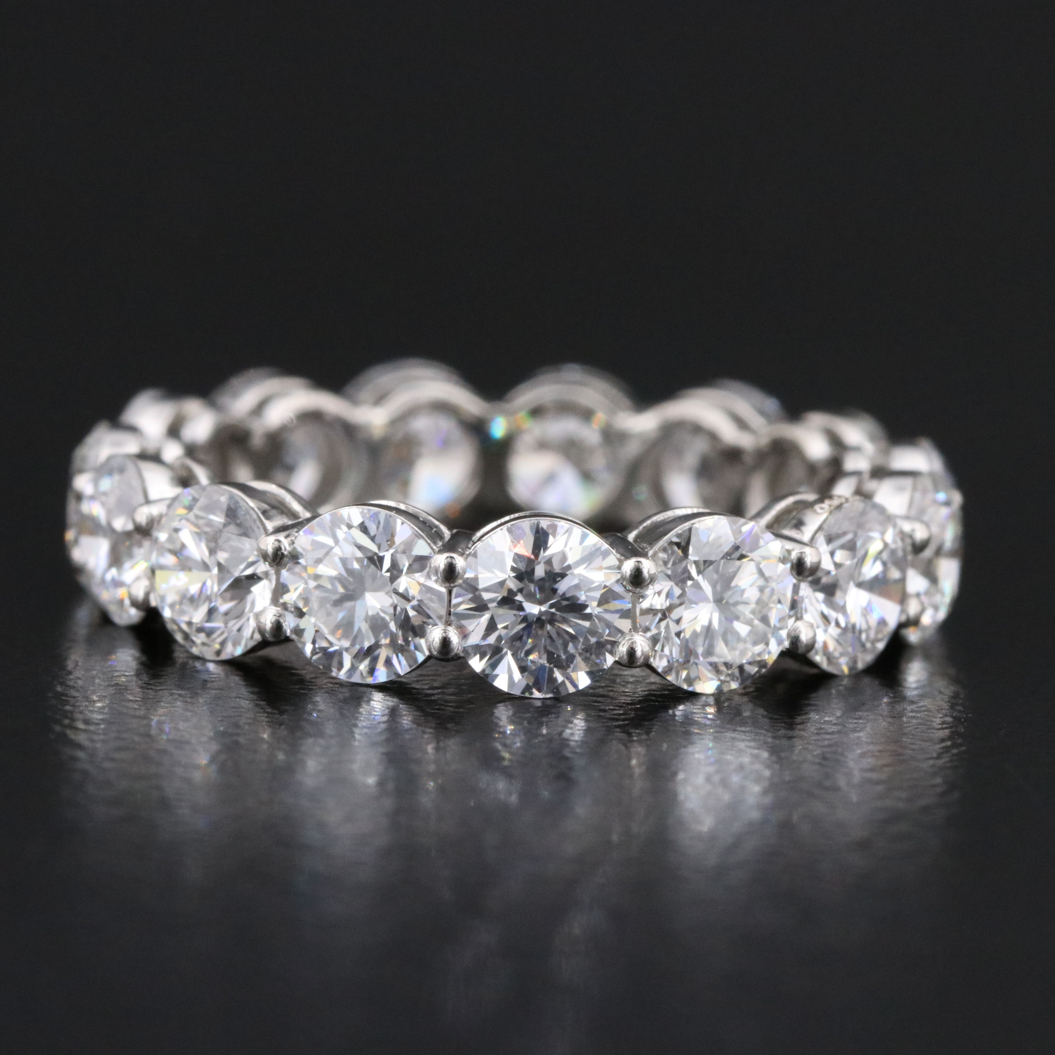 Platinum 5.19 CTW Lab Grown Diamond Eternity Band