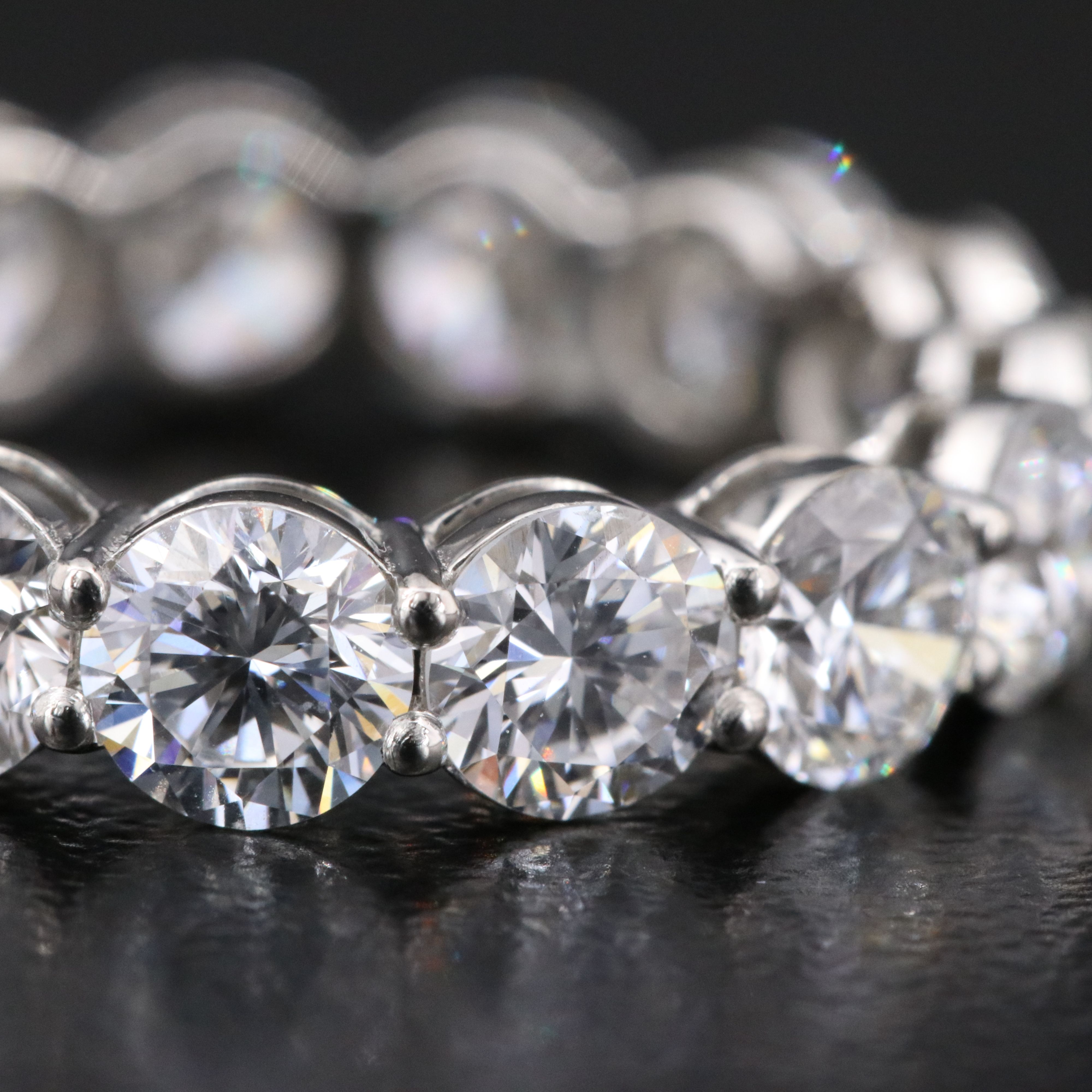 Platinum 5.19 CTW Lab Grown Diamond Eternity Band