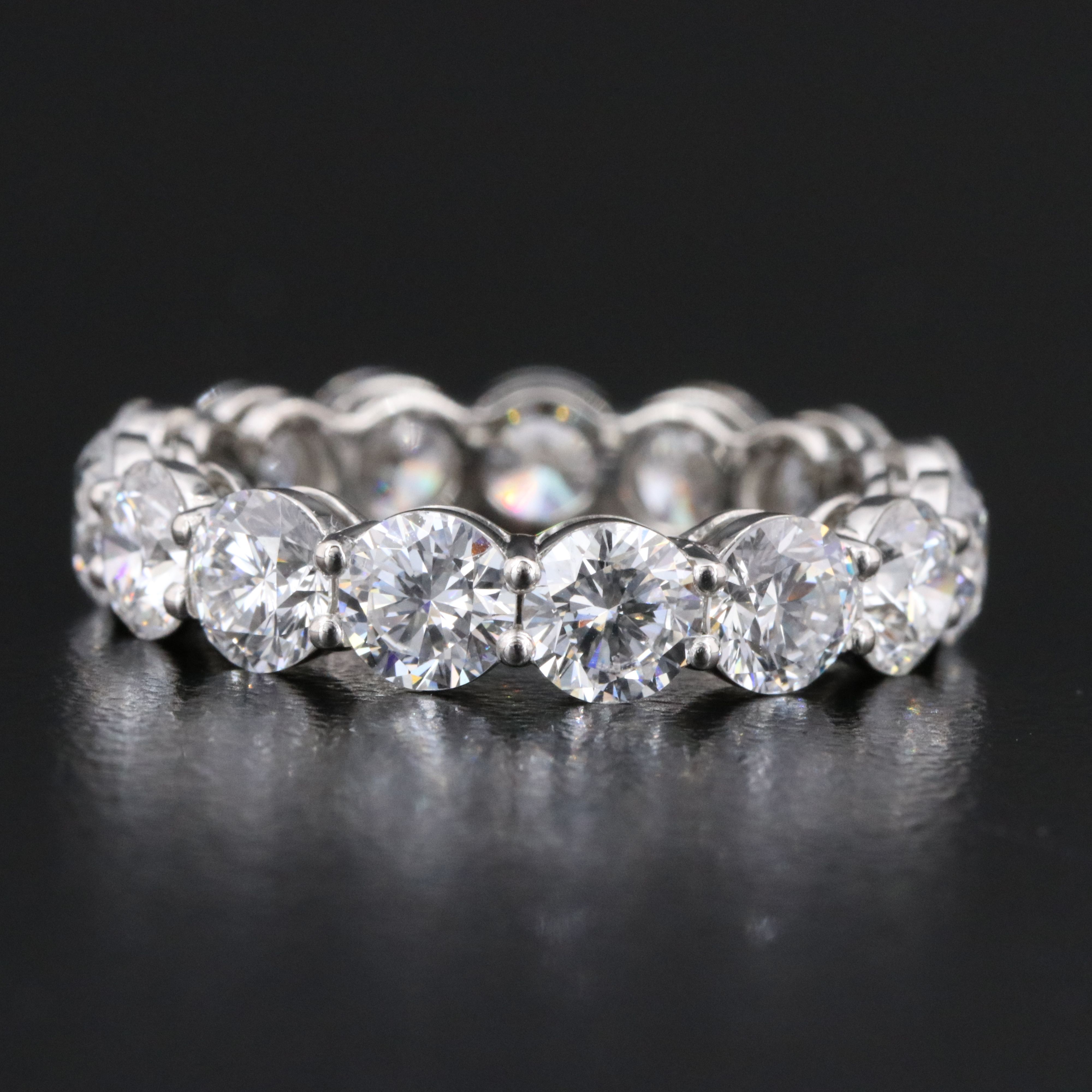 Platinum 5.19 CTW Lab Grown Diamond Eternity Band