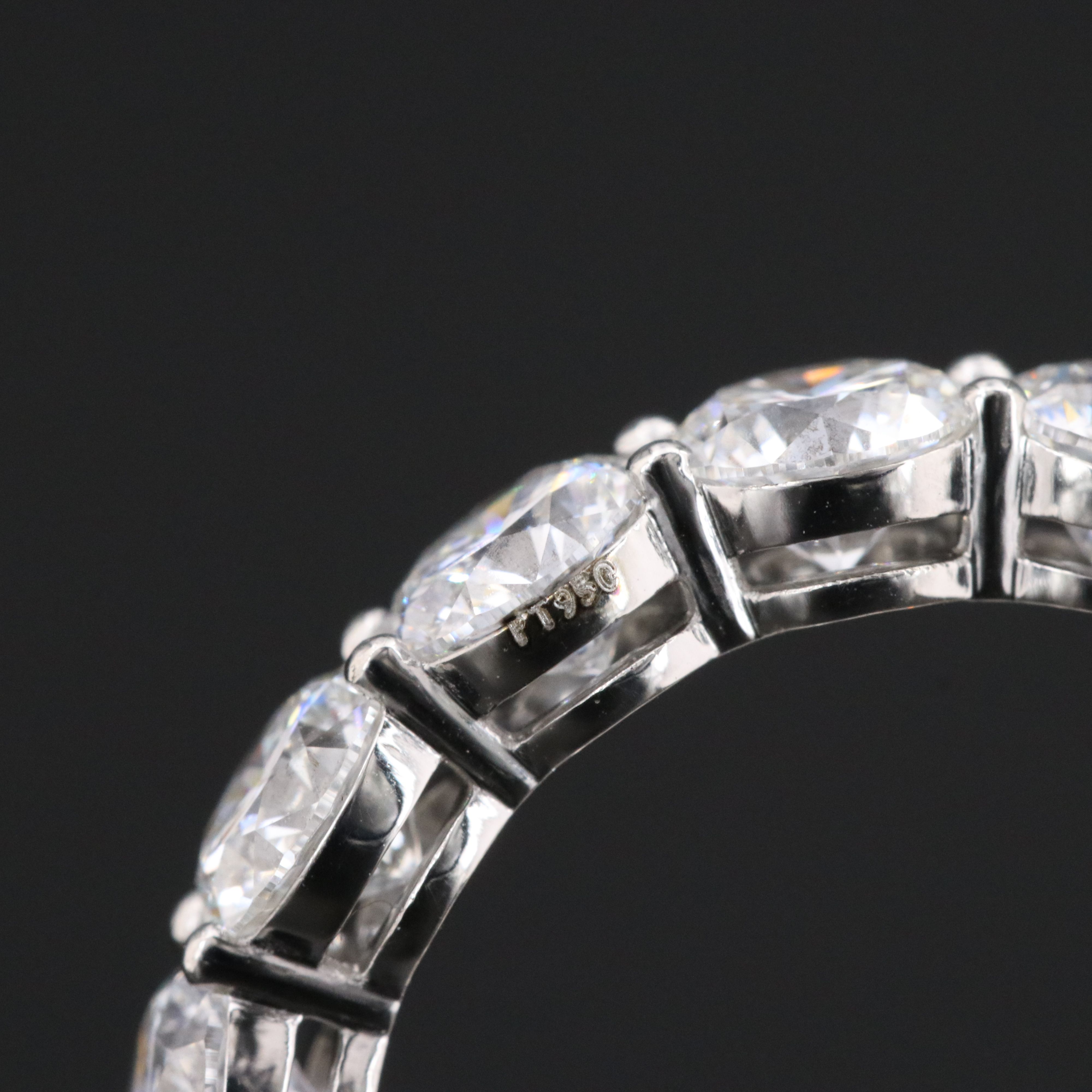 Platinum 5.19 CTW Lab Grown Diamond Eternity Band
