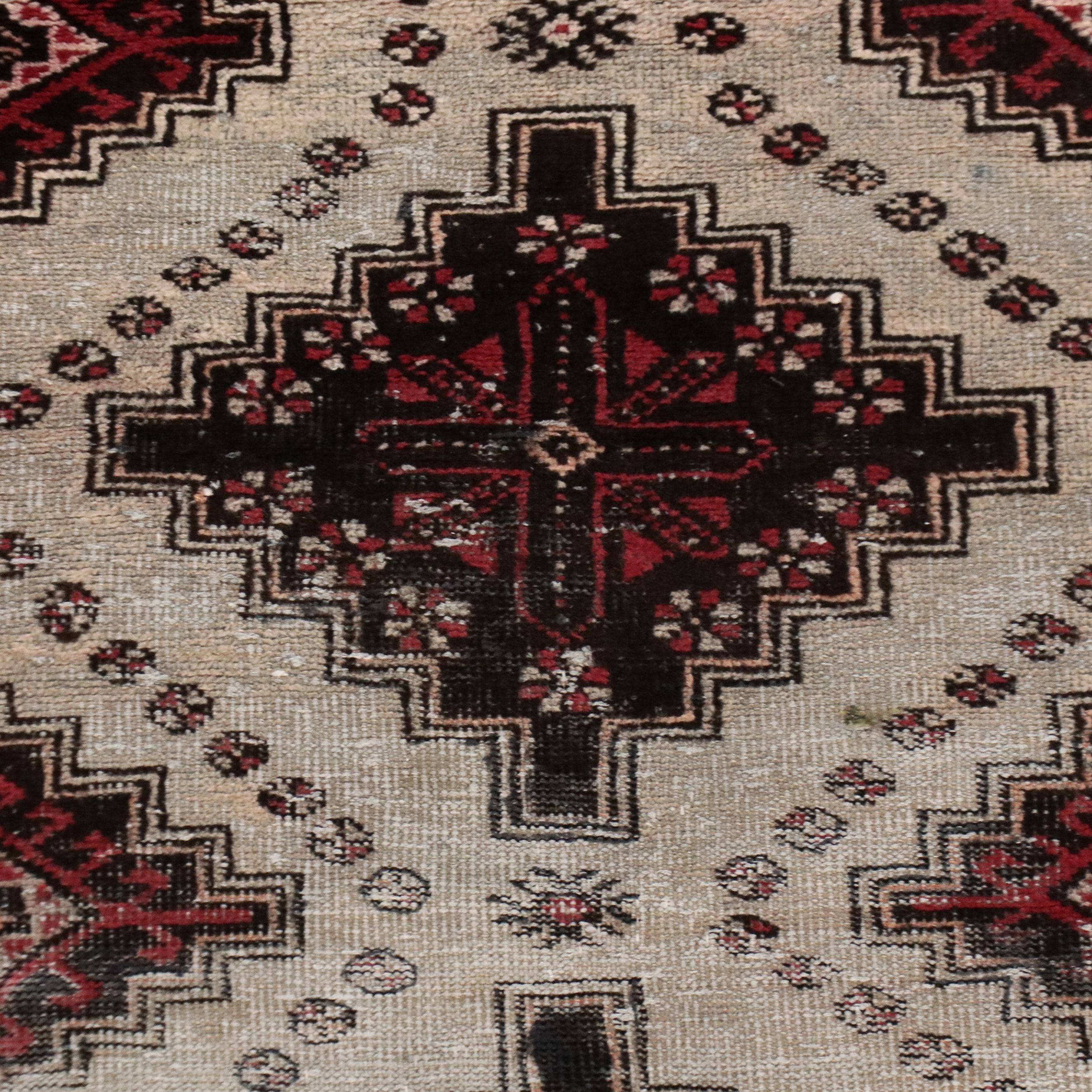 3'8 x 6'2 Hand-Knotted Afghani Turkmen Style Area Rug