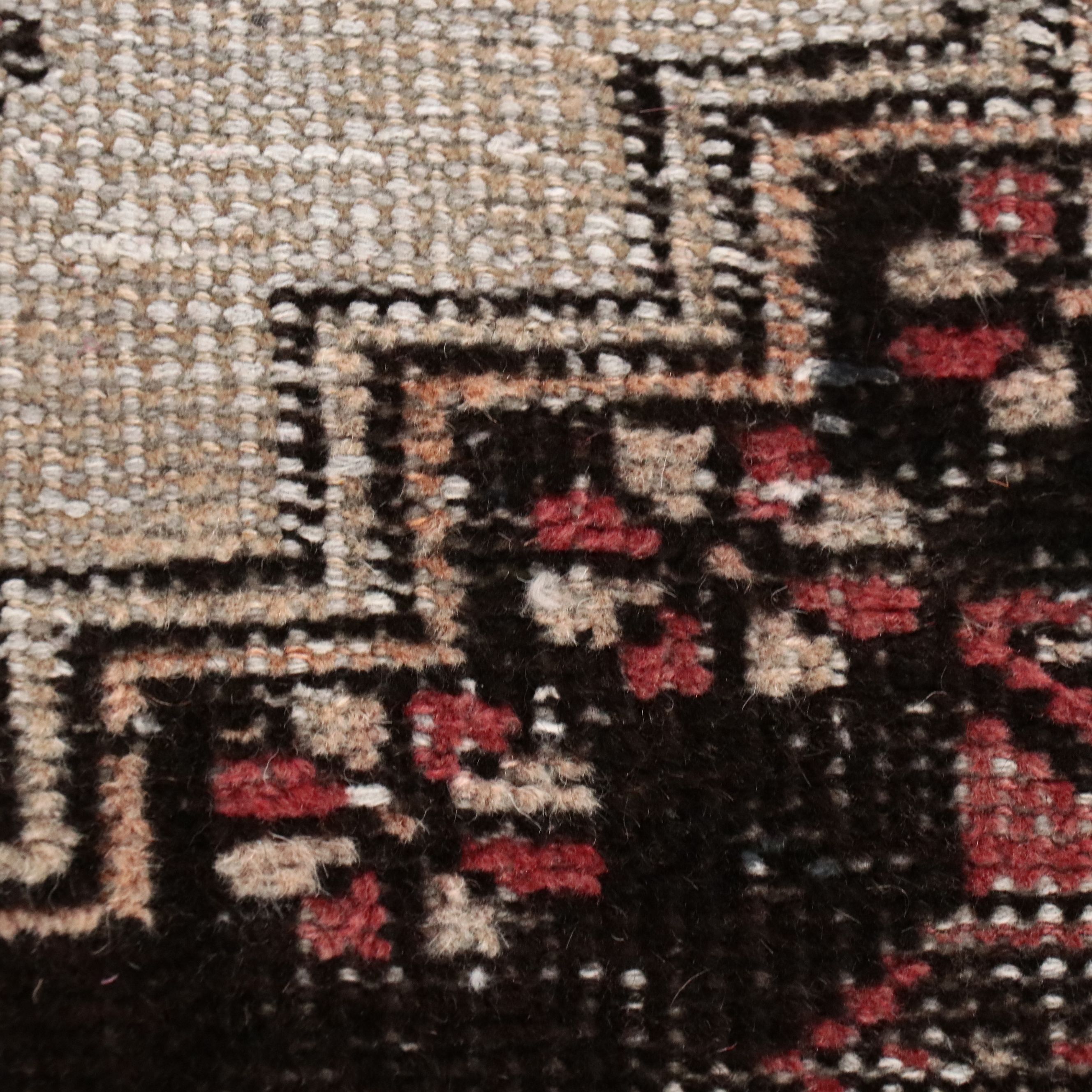 3'8 x 6'2 Hand-Knotted Afghani Turkmen Style Area Rug