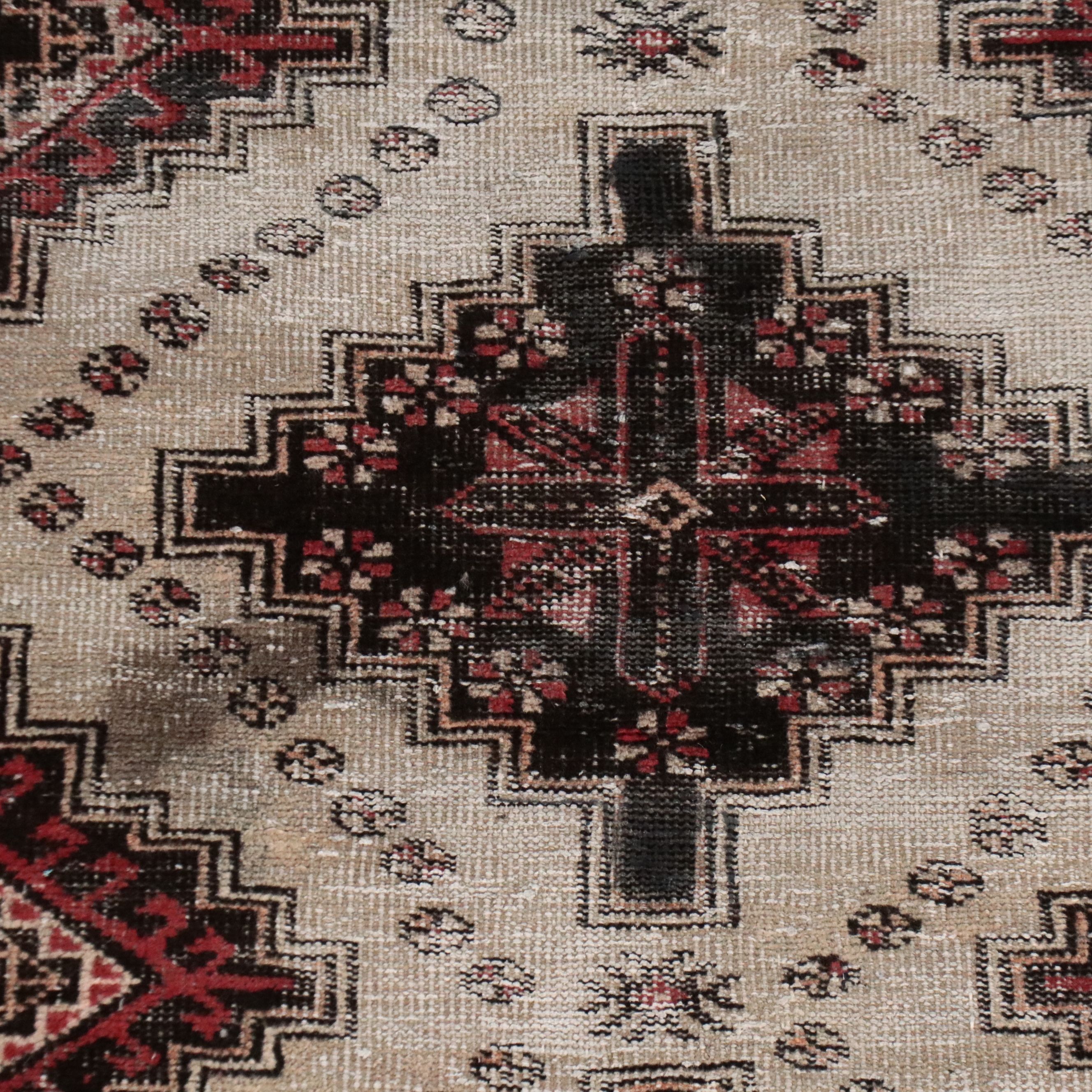 3'8 x 6'2 Hand-Knotted Afghani Turkmen Style Area Rug