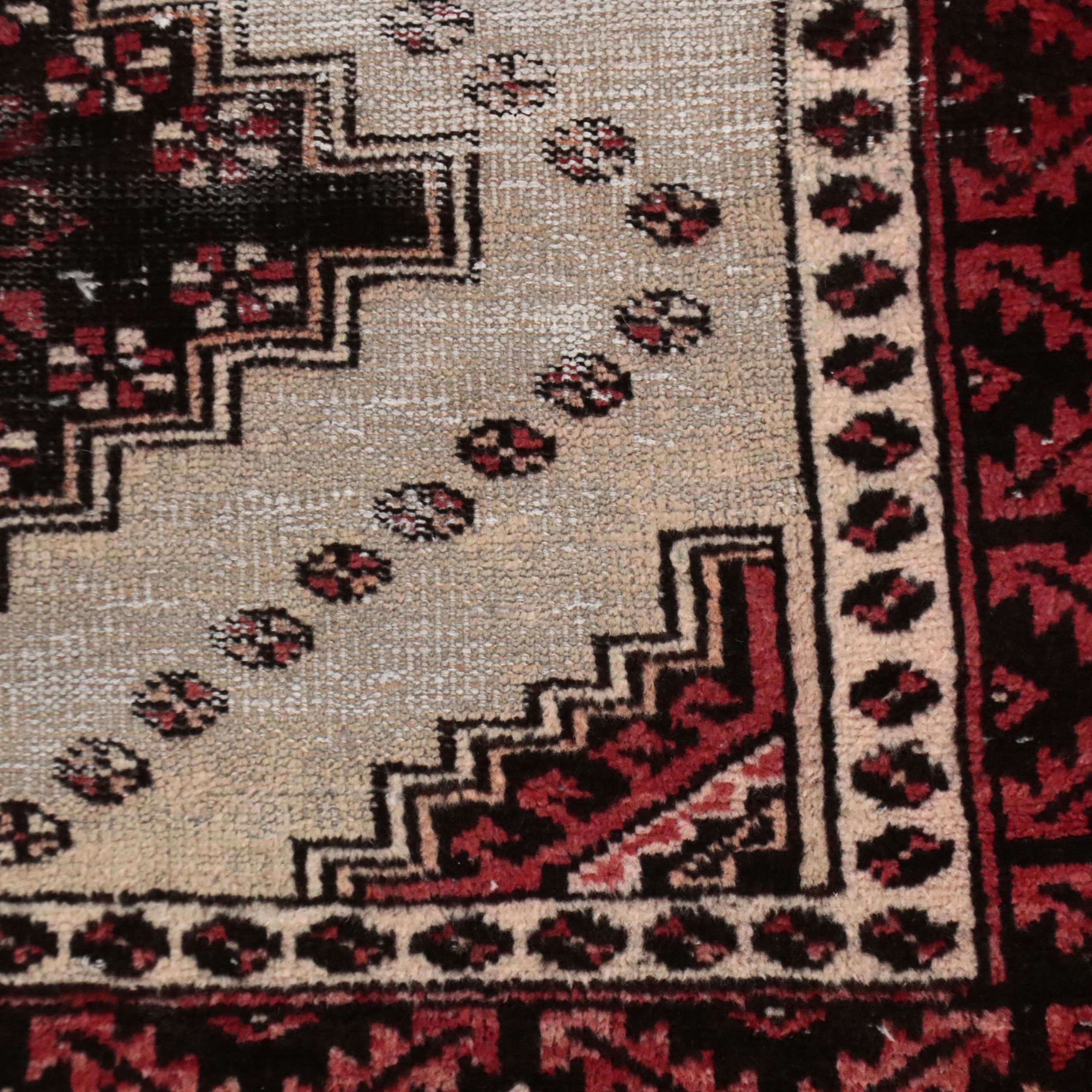 3'8 x 6'2 Hand-Knotted Afghani Turkmen Style Area Rug
