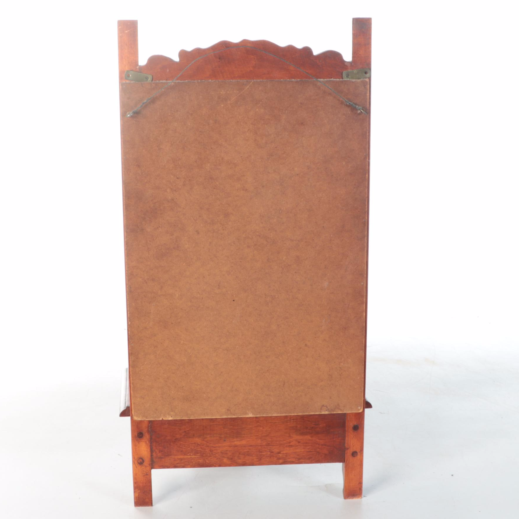 Victorian Carved Wood Dressing Wall Mirror