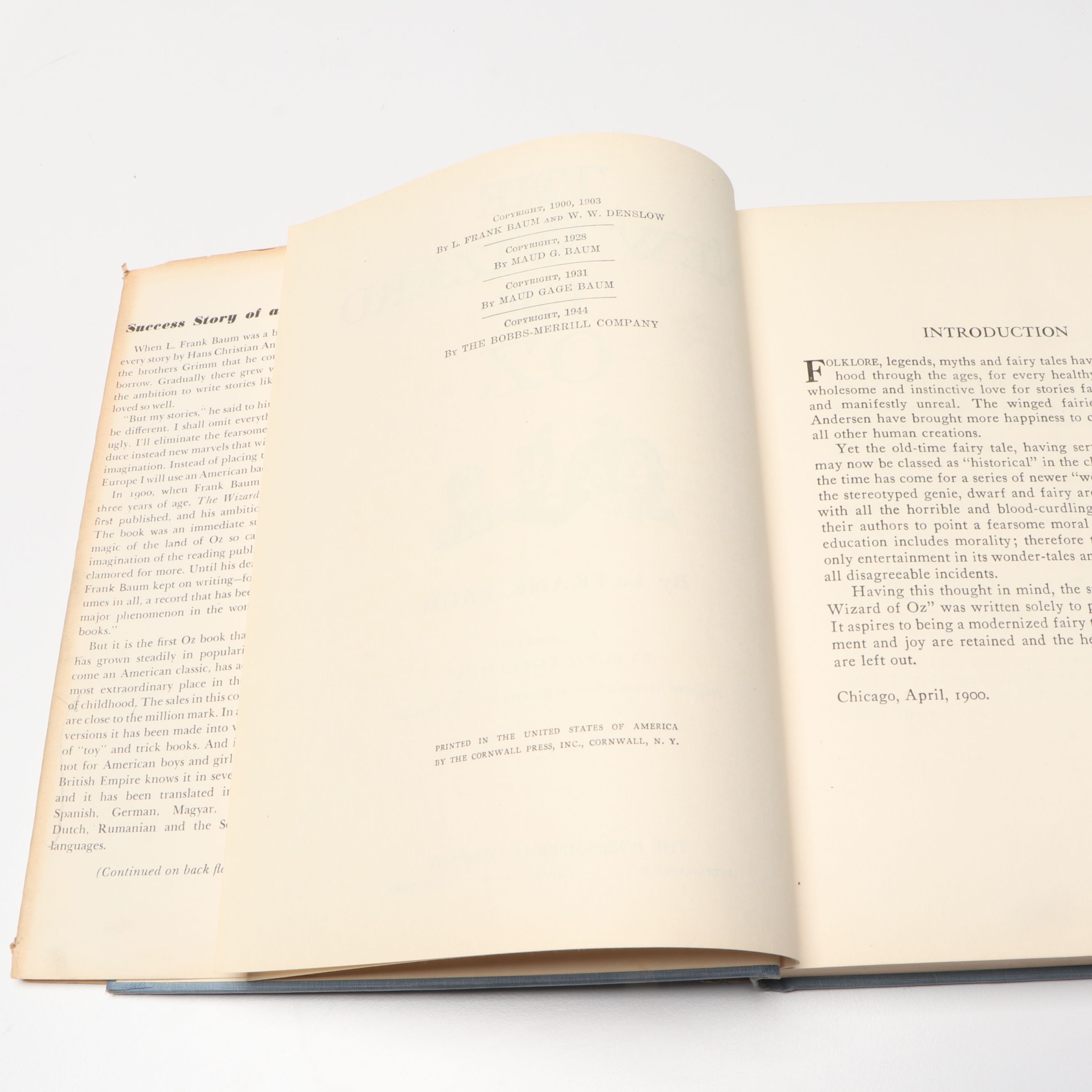 "The Royal Book of Oz" and More Oz Books by L. Frank Baum, Mid-20th Century