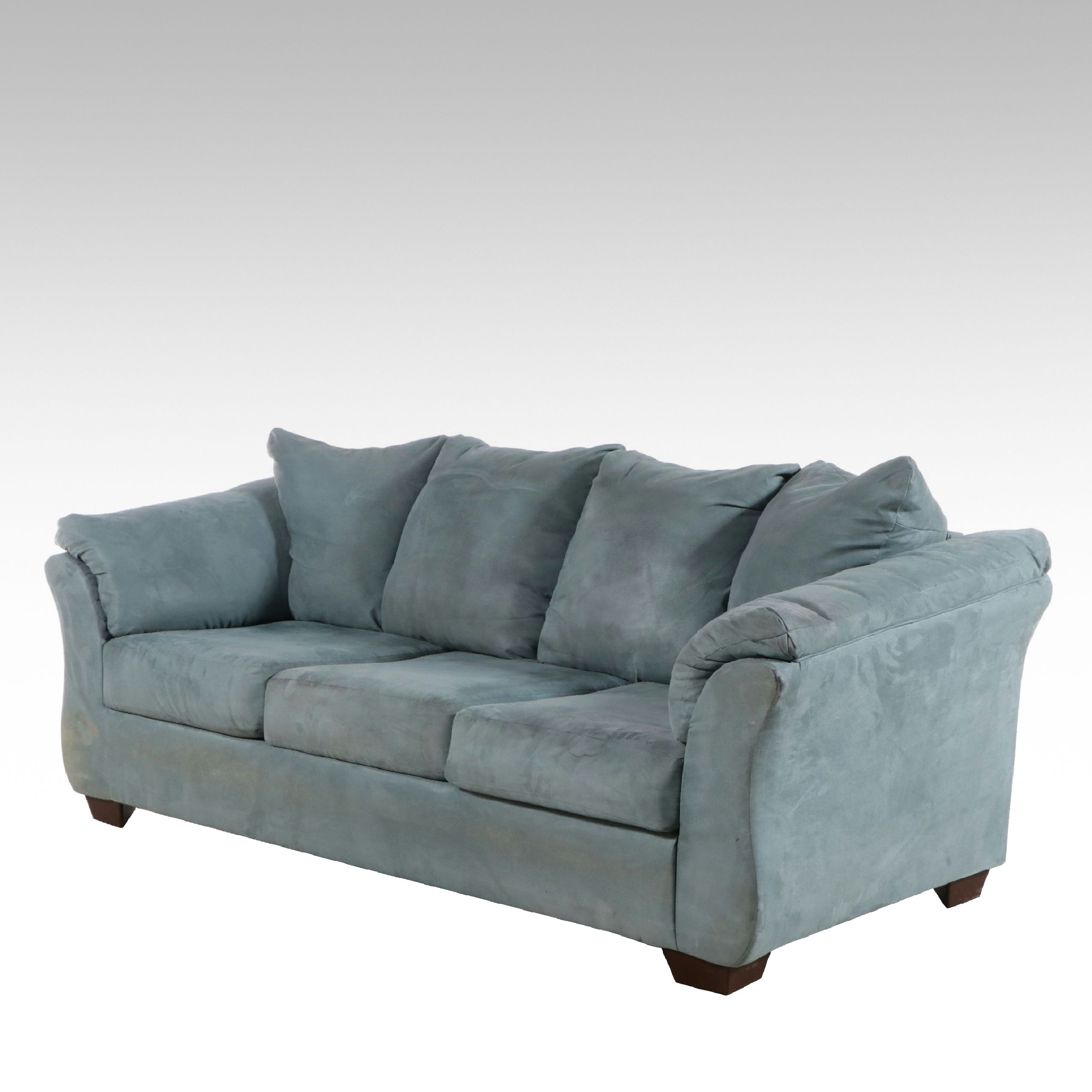 Overstuffed Upholstered Sofa