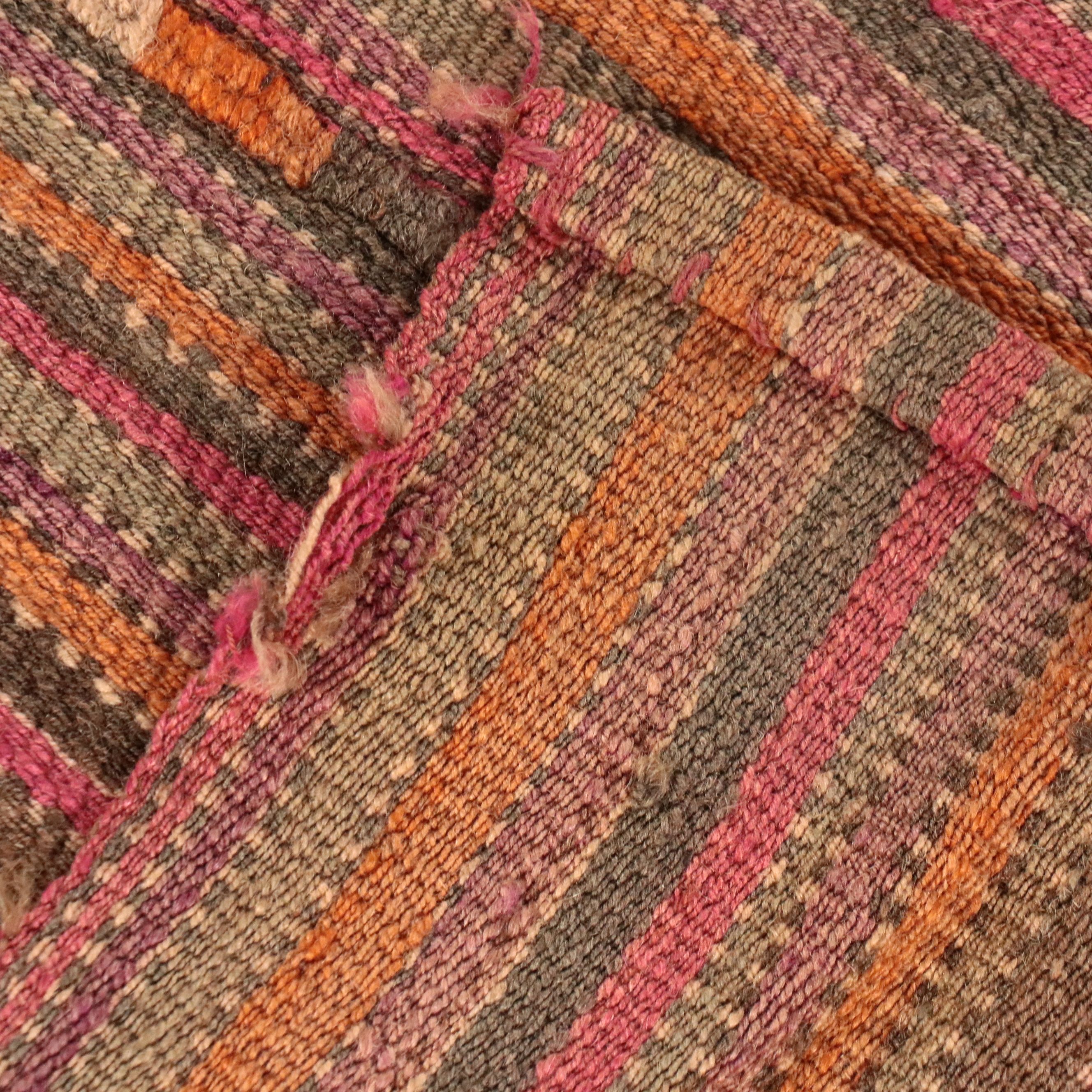 6'1 x 6'3 Handwoven Multicolor Square Area Rug