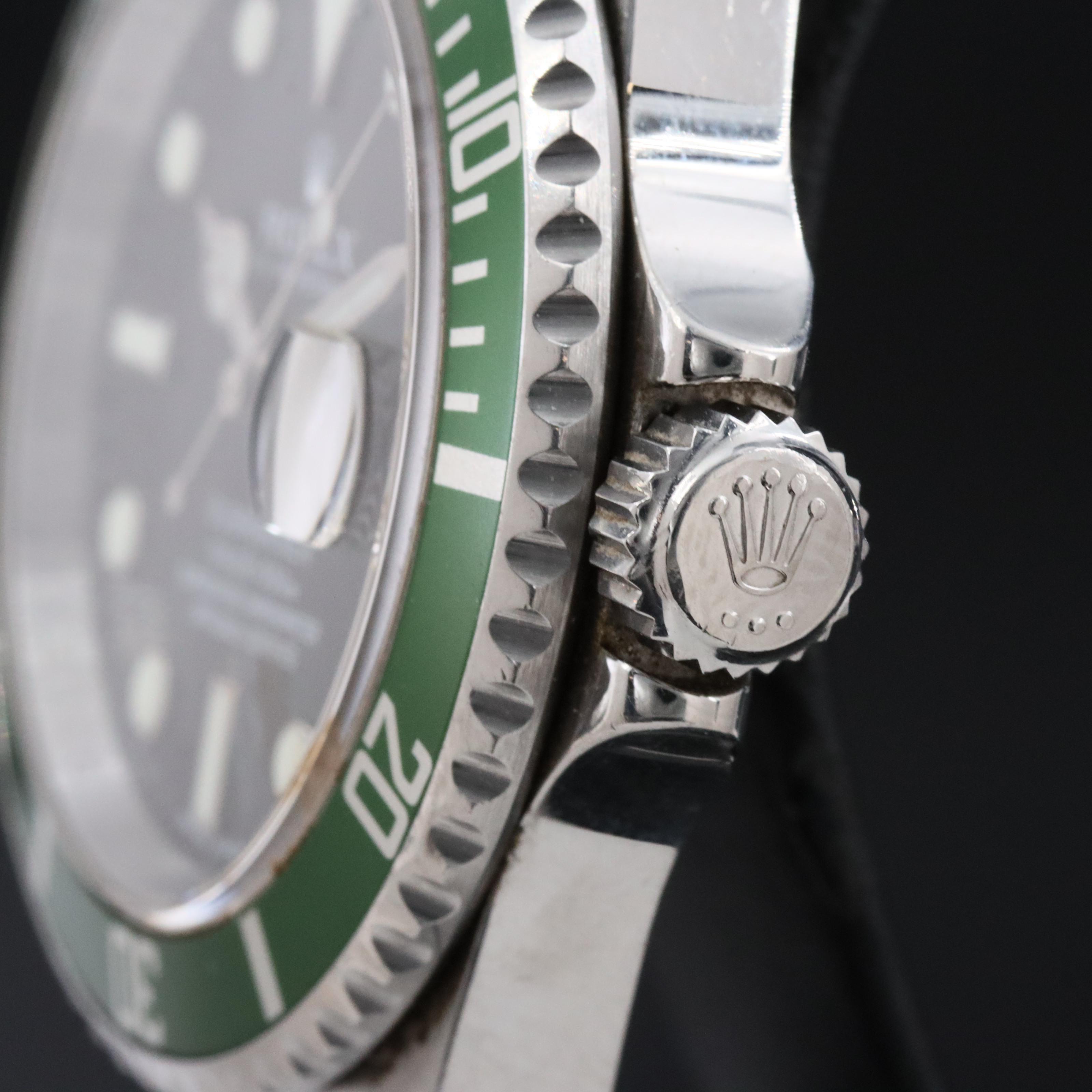 2007 Rolex Submariner "Kermit" 16610V Date Watch