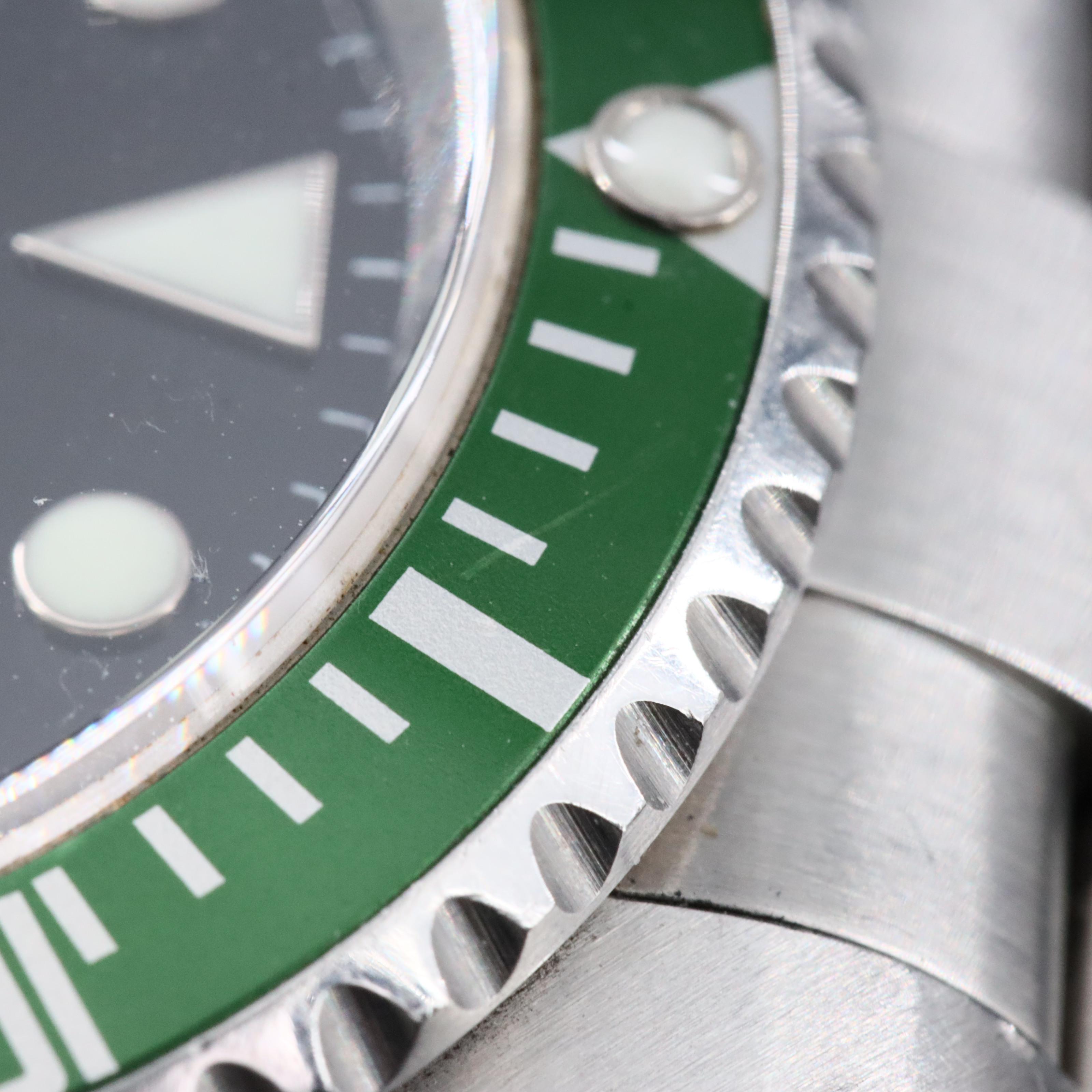 2007 Rolex Submariner "Kermit" 16610V Date Watch
