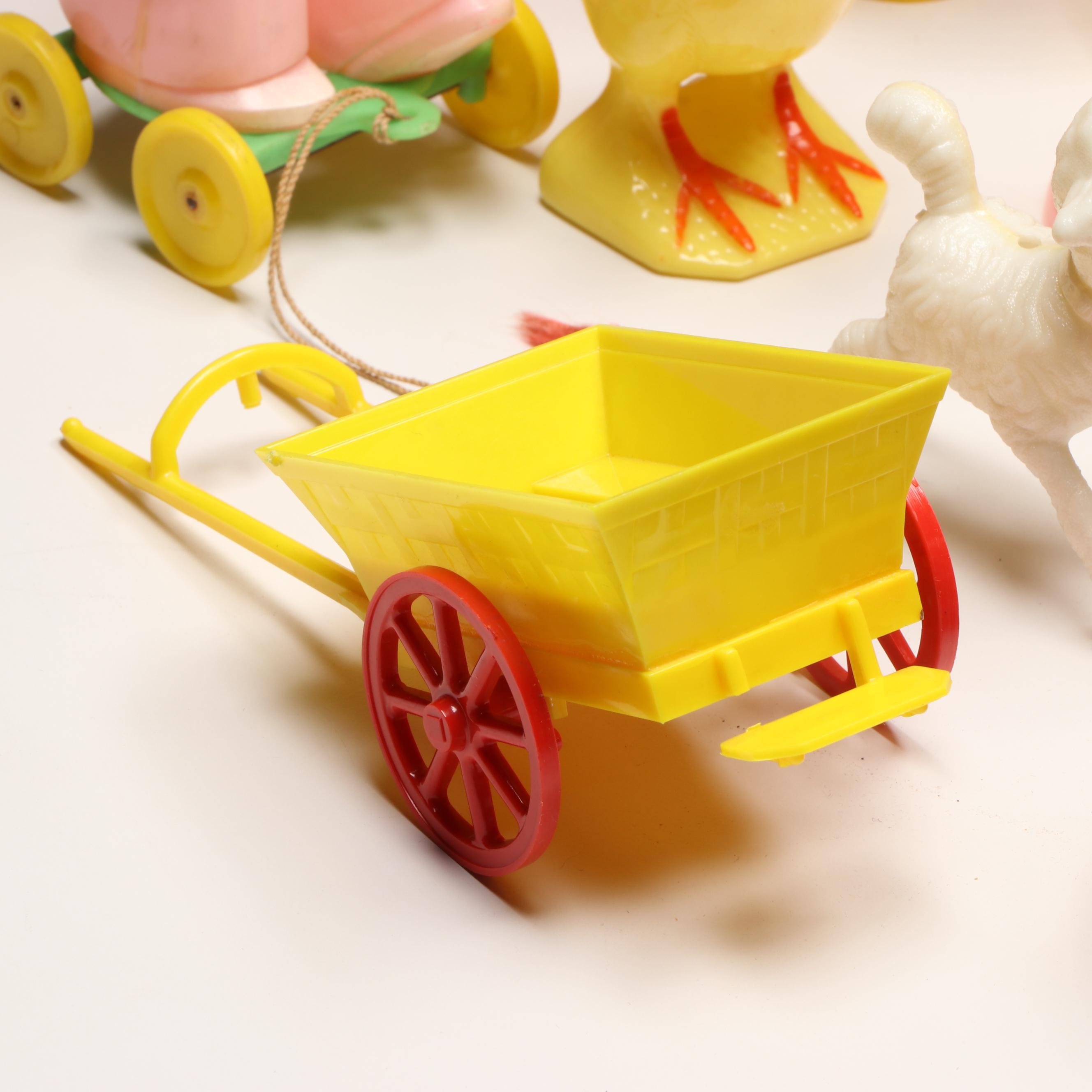 Knickerbocker and Rosbro Plastic Easter Piggy Bank, Candy Holders and More