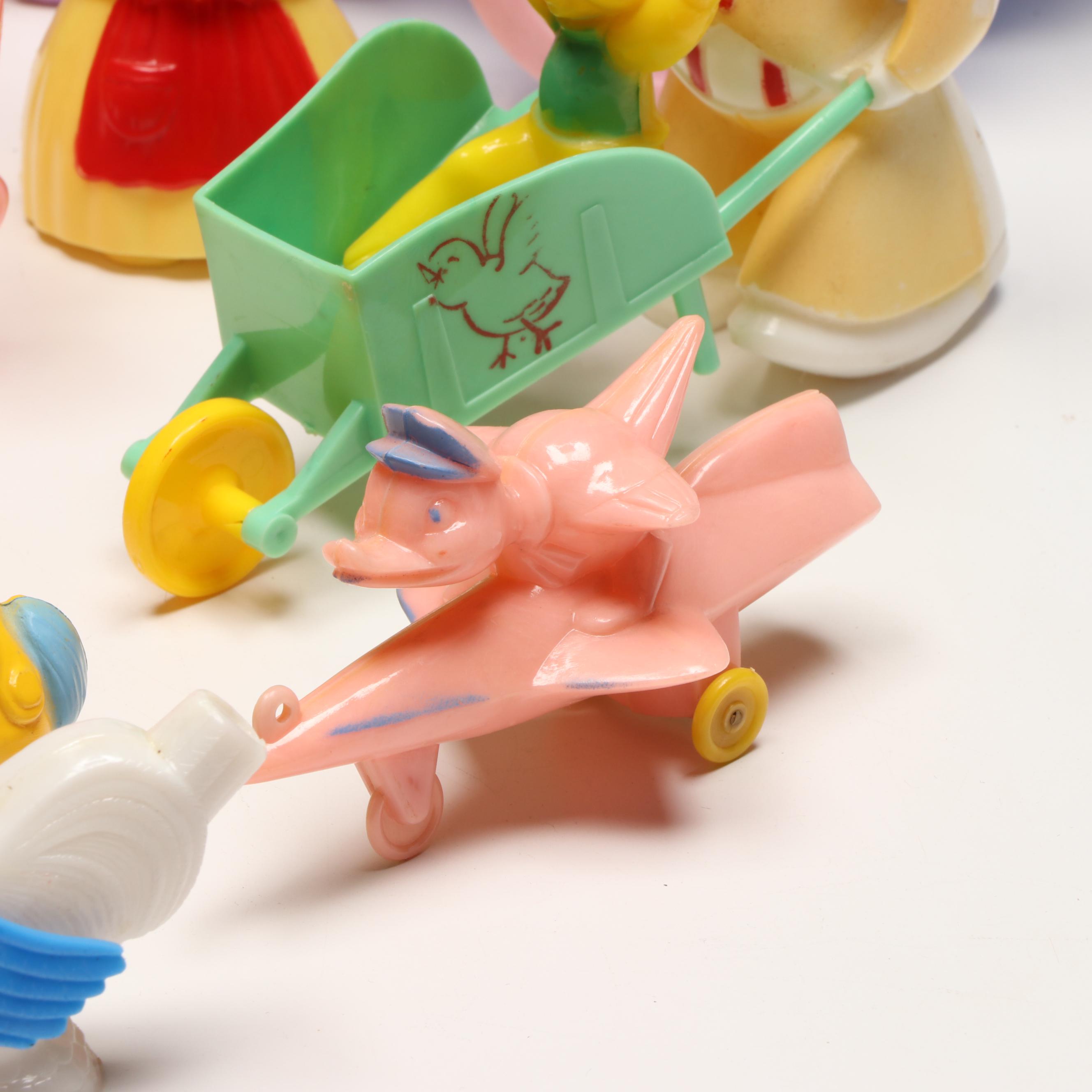 Knickerbocker and Rosbro Plastic Easter Piggy Bank, Candy Holders and More