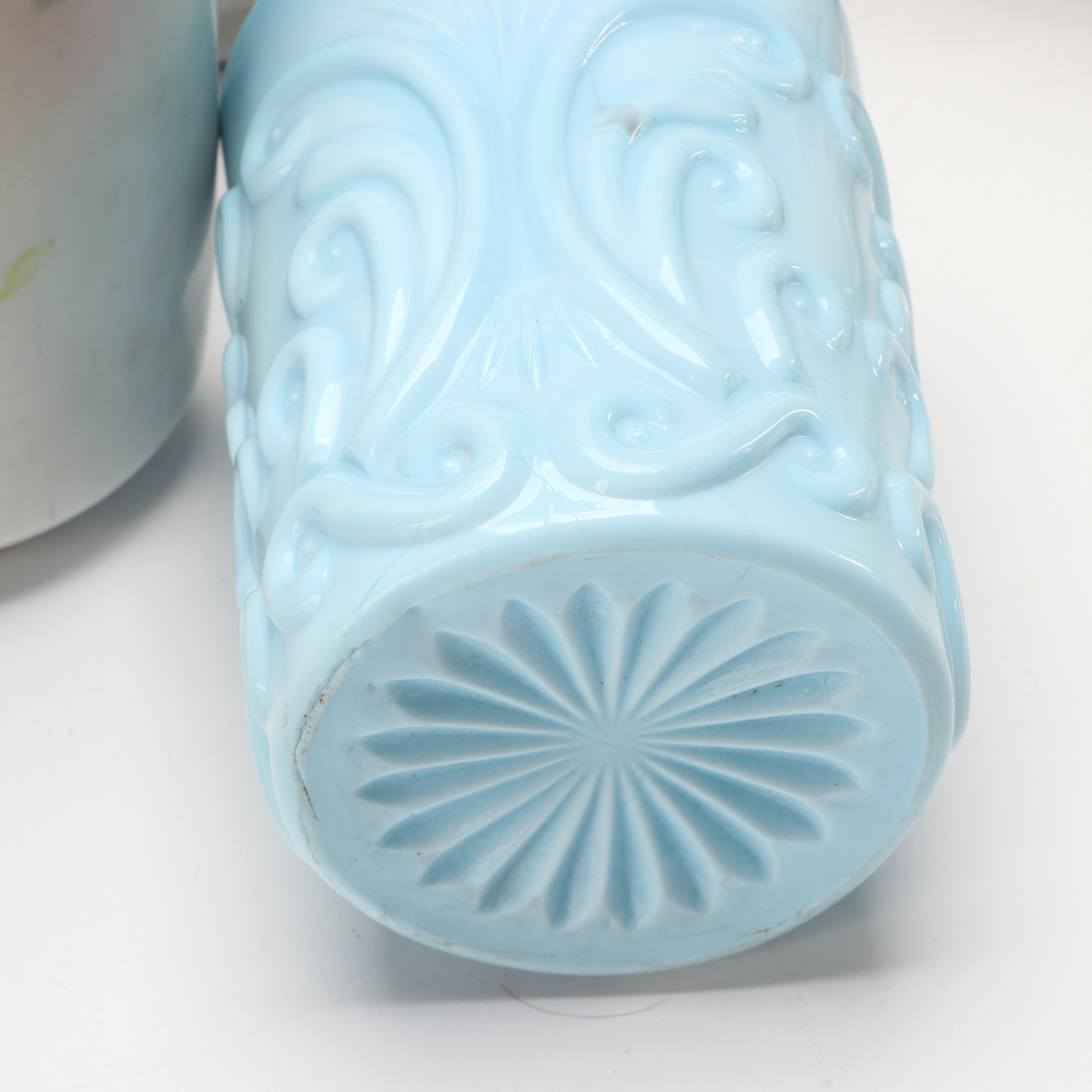 Japanese Hand-Painted Vase and Other Gilt Porcelain Tableware