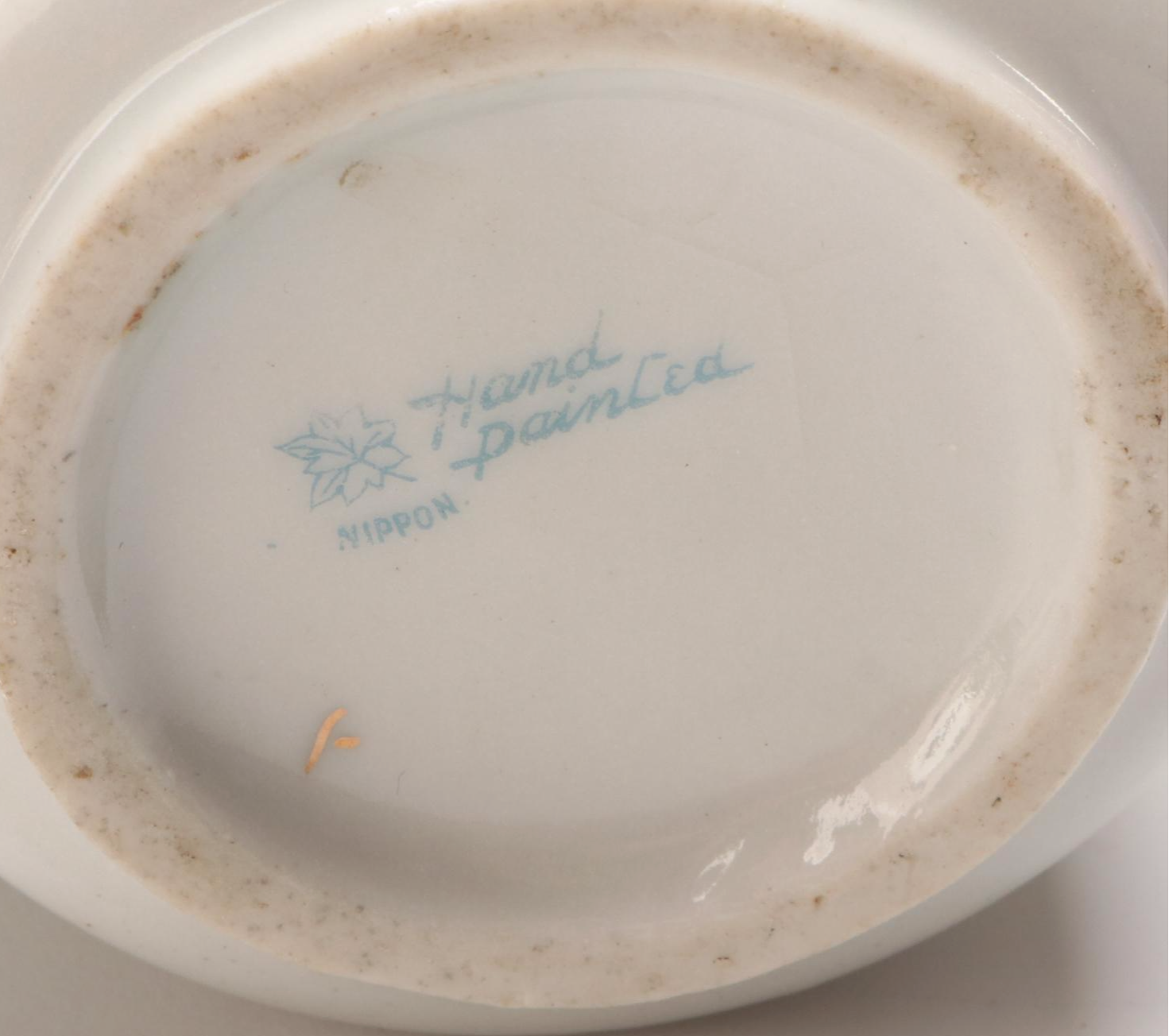 Japanese Hand-Painted Vase and Other Gilt Porcelain Tableware