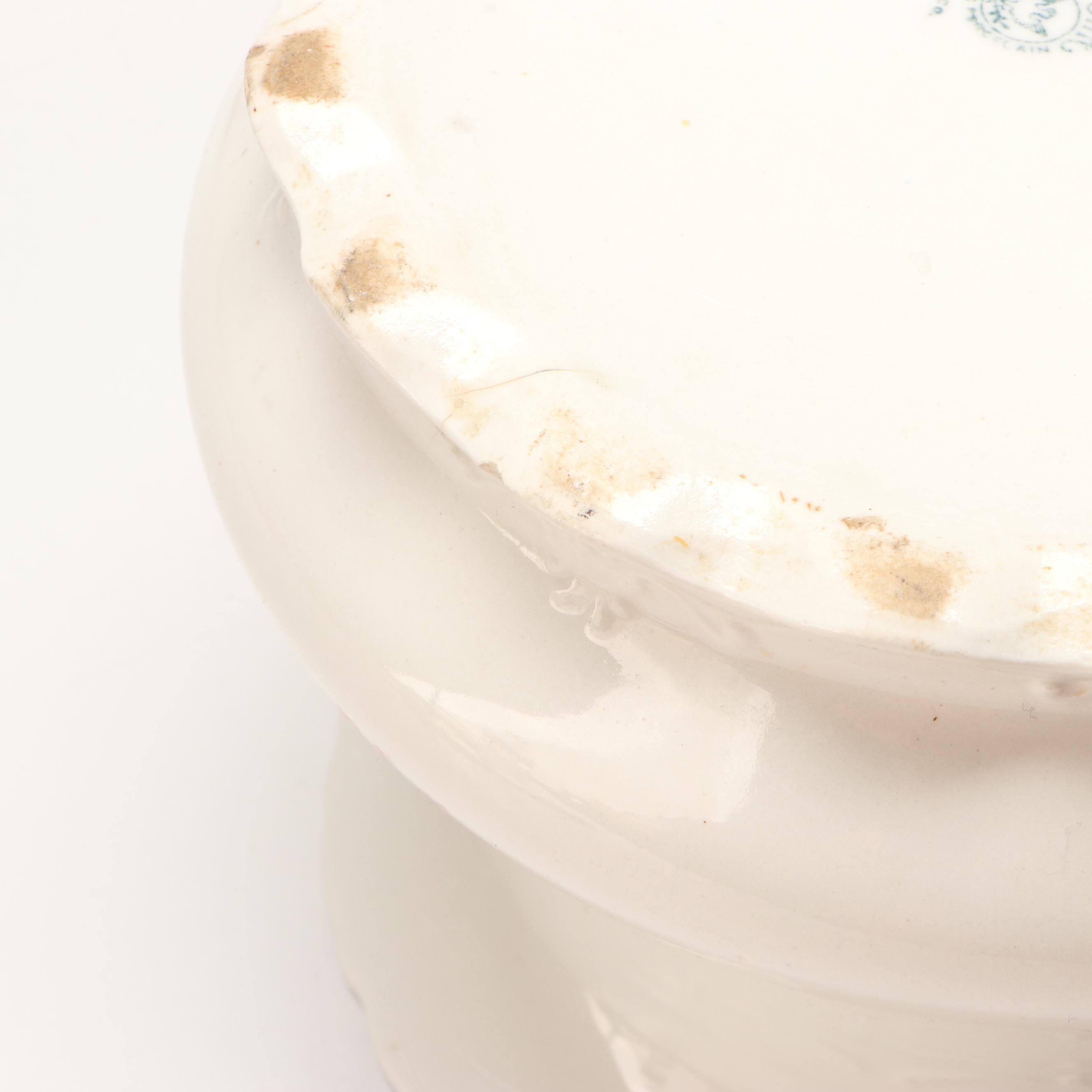 Japanese Hand-Painted Vase and Other Gilt Porcelain Tableware