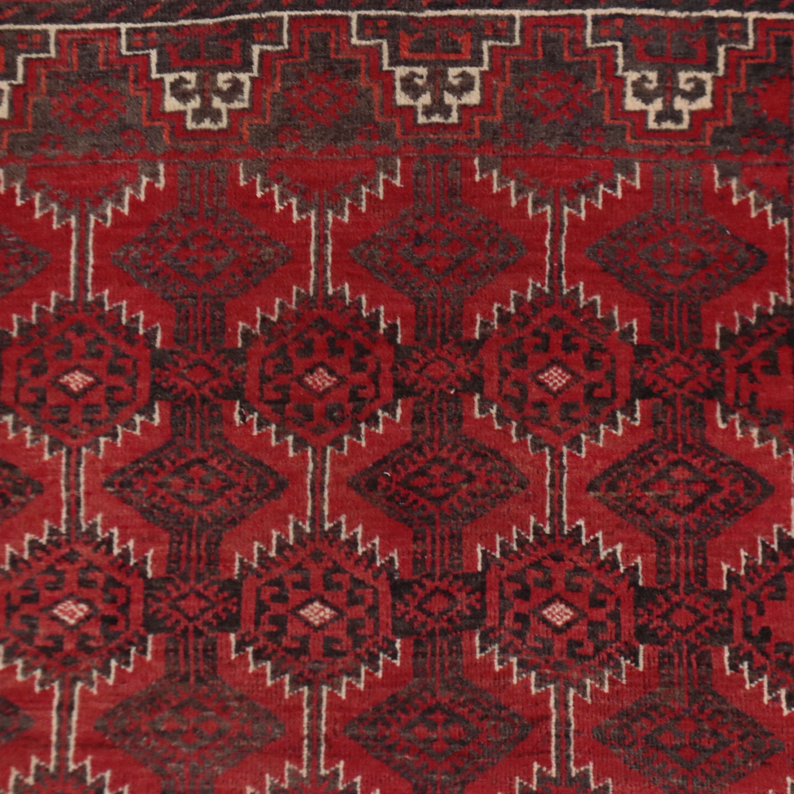 3'5 x 6'8 Hand-Knotted Afghan Baluch Area Rug