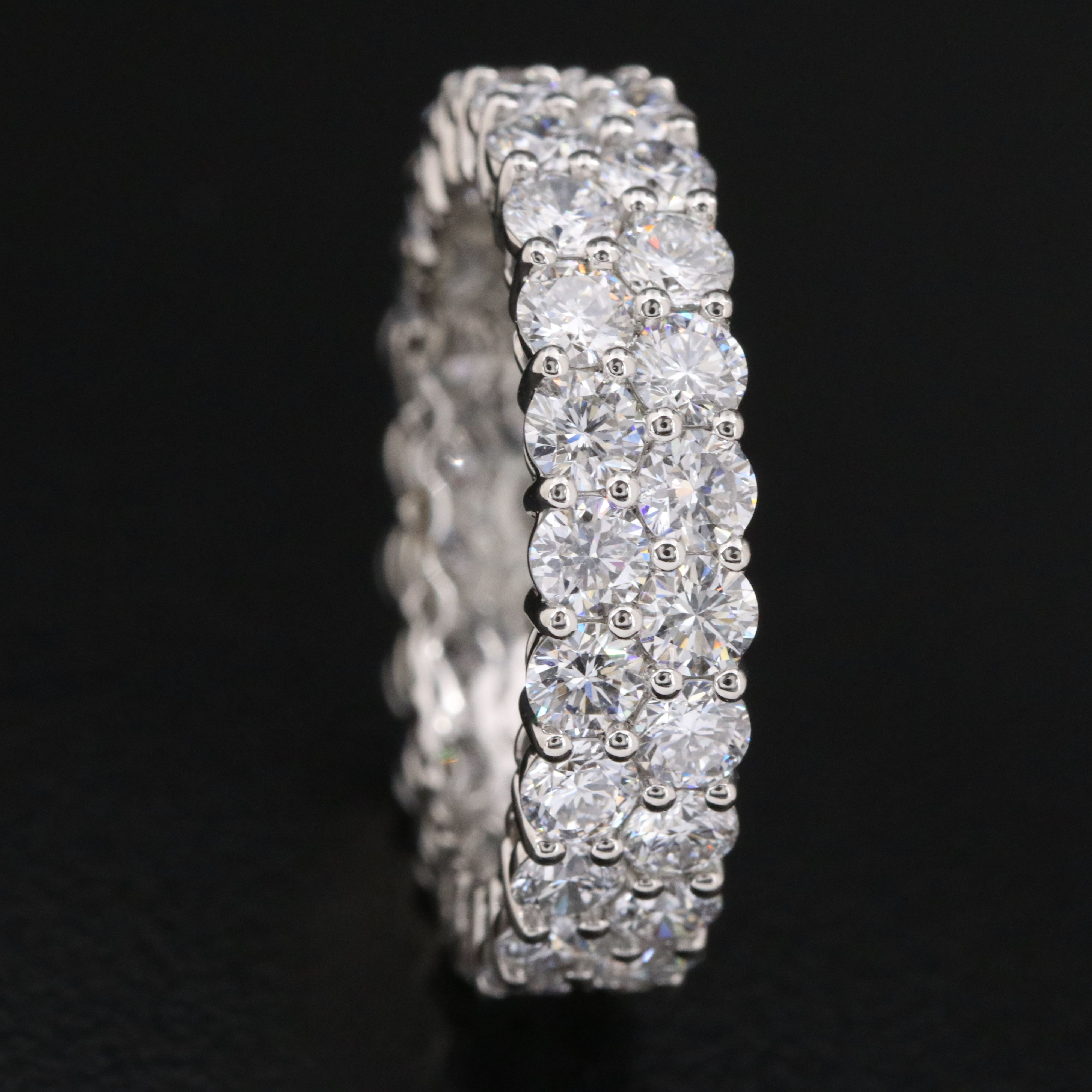 Platinum 4.46 CTW Lab Grown Diamond Eternity Band