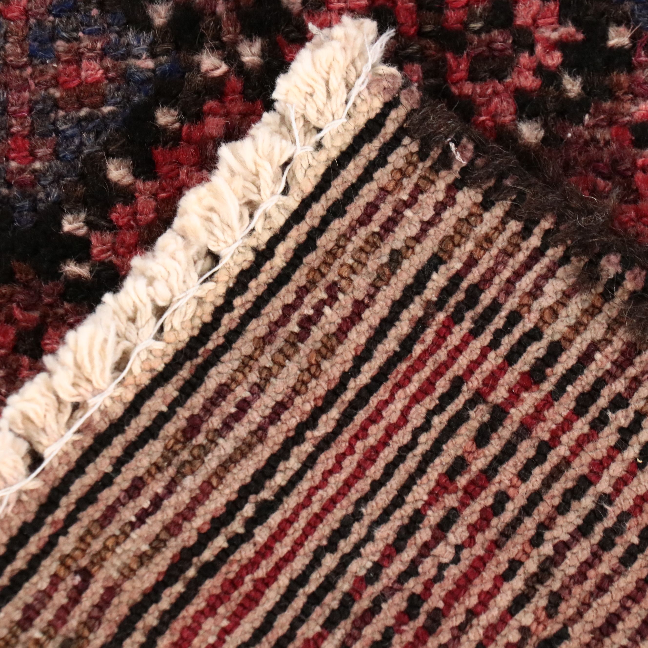 3' x 6'9 Hand-Knotted Persian Hamadan Area Rug