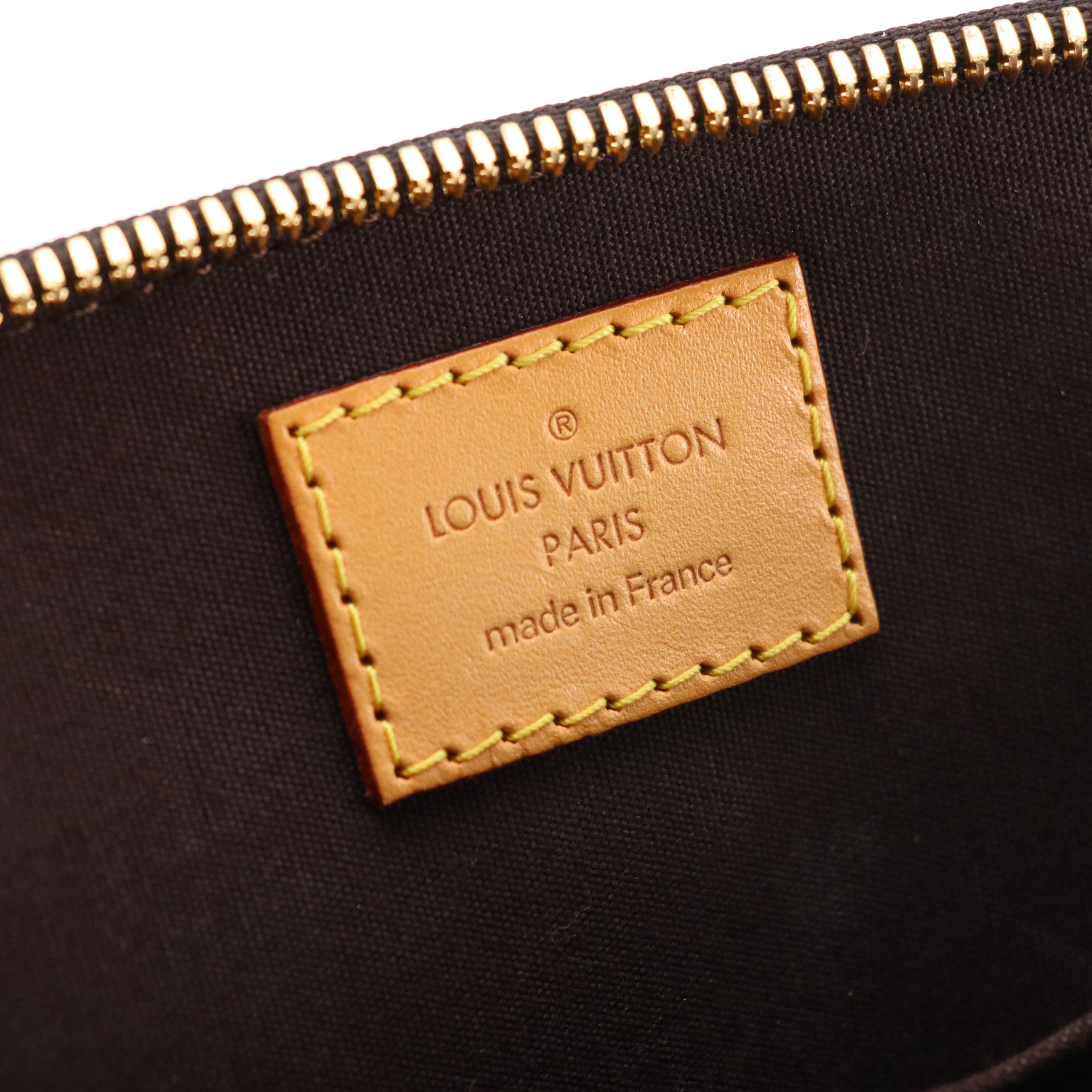 Louis Vuitton Alma BB Two-Way Bag in Amarante Vernis Leather