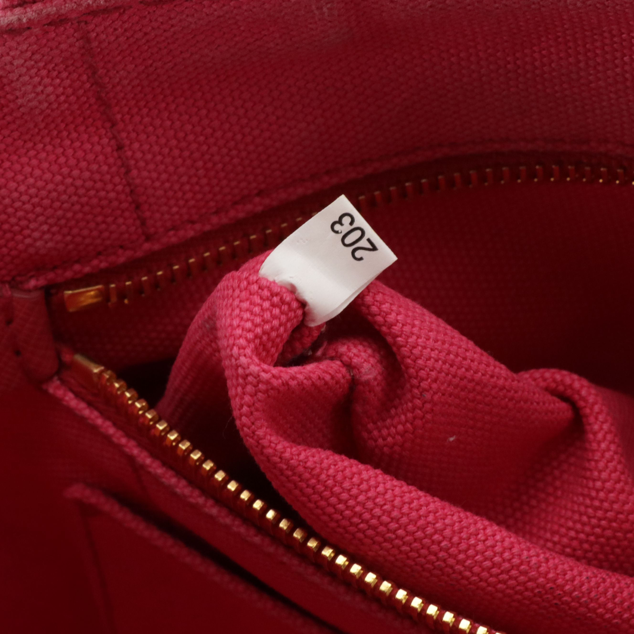 Prada Small Two-Way Tote in Hot Pink Canapa Logo Canvas