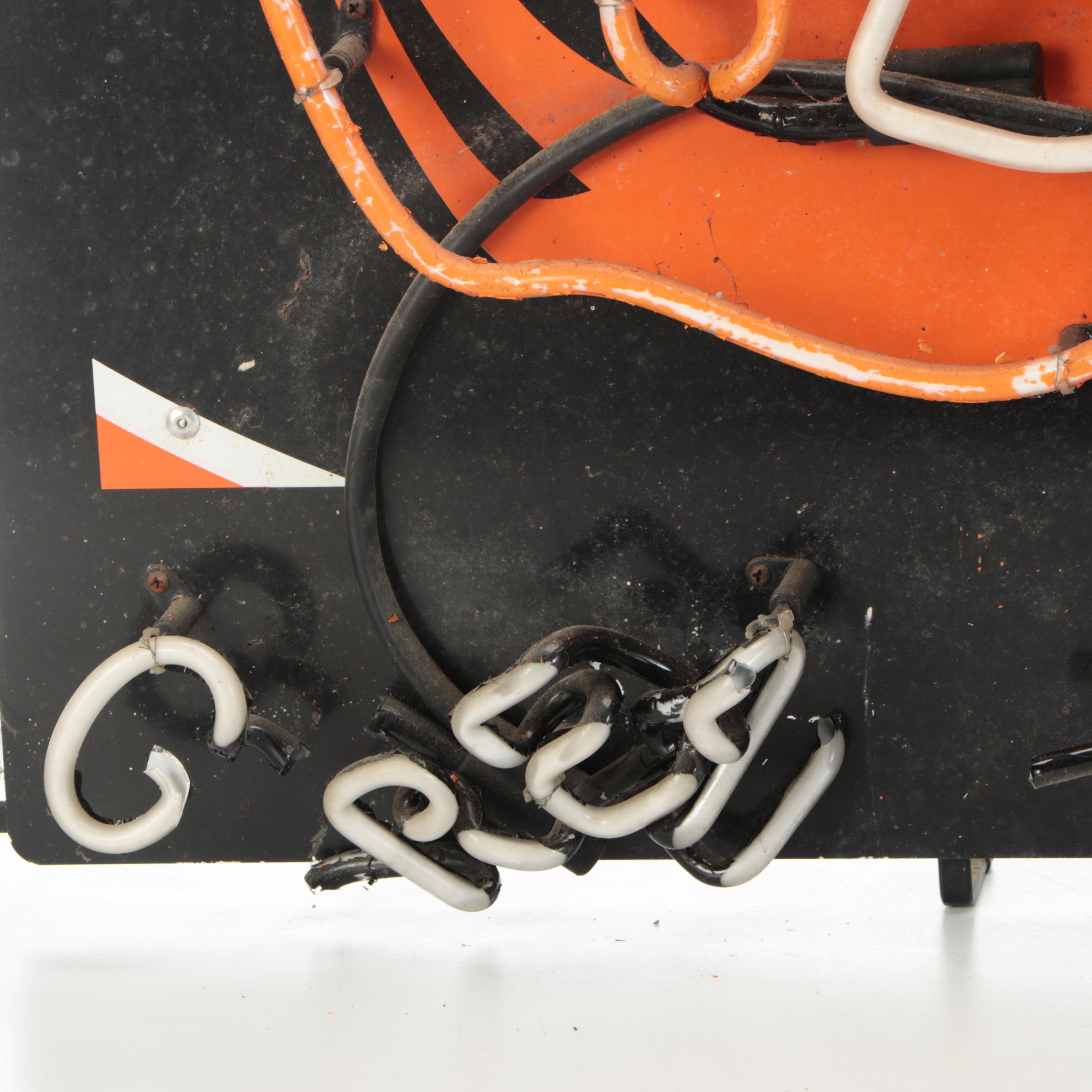 Miller Light Cincinnati Bengals Neon Sign, 2005