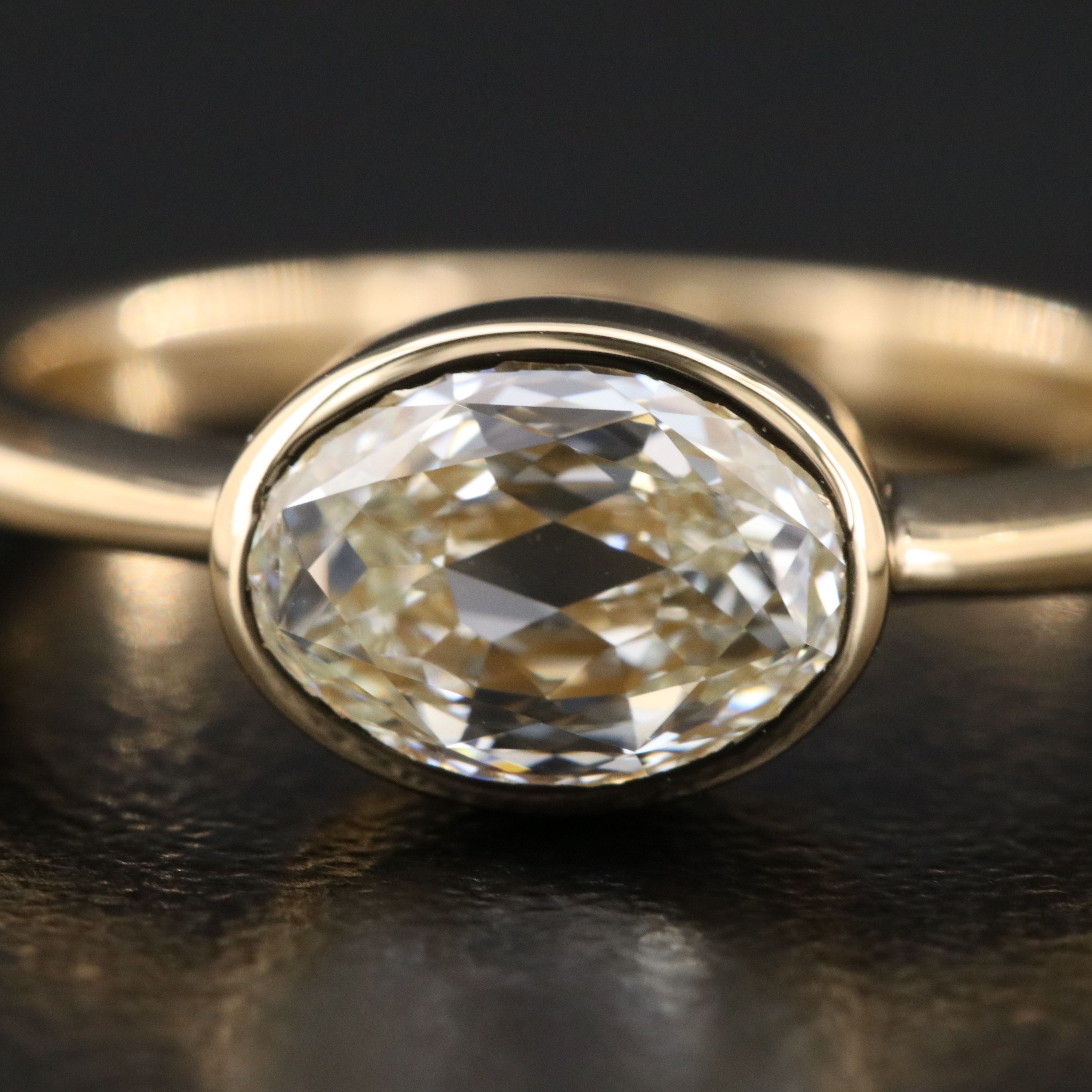 18K 1.53 CT Diamond Solitaire Ring with GIA Report