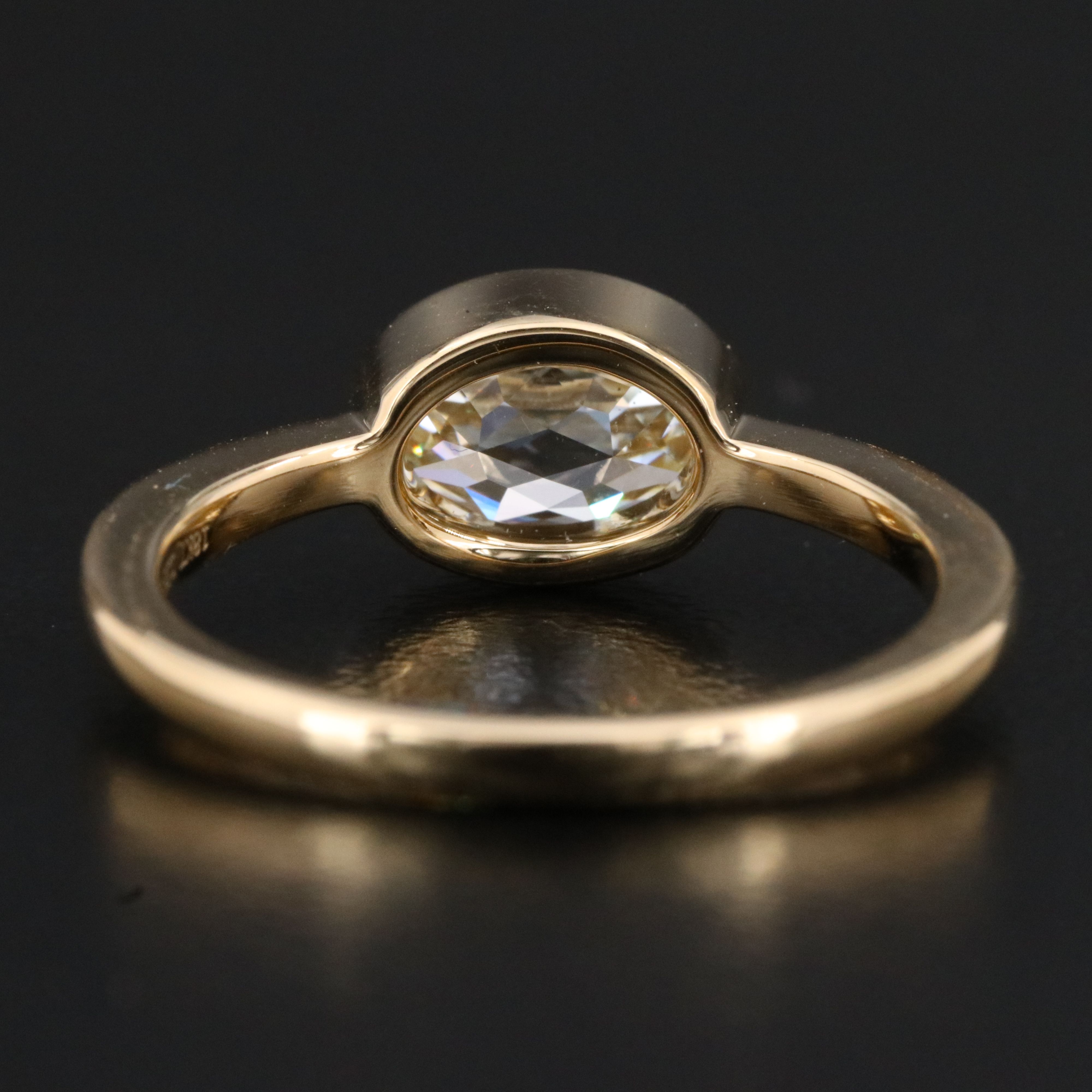 18K 1.53 CT Diamond Solitaire Ring with GIA Report