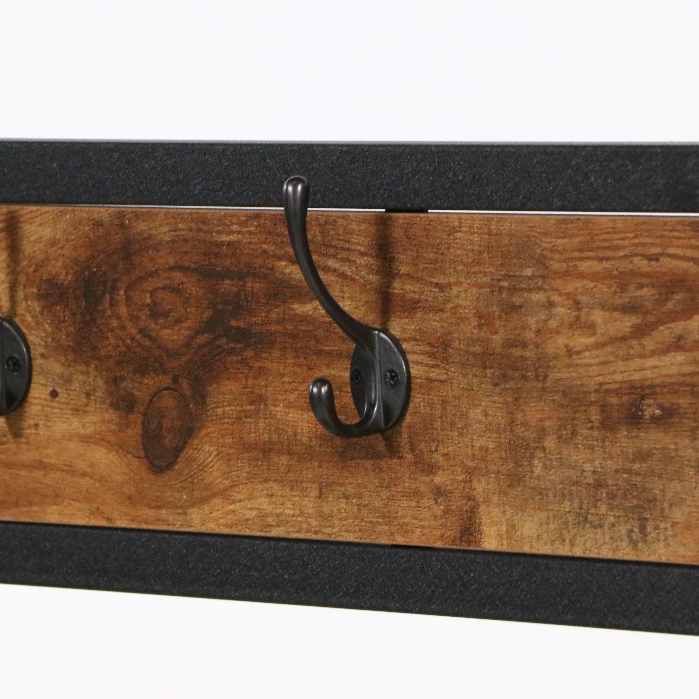 Modern Farmhouse Style Wood and Metal Hall Tree, 2015