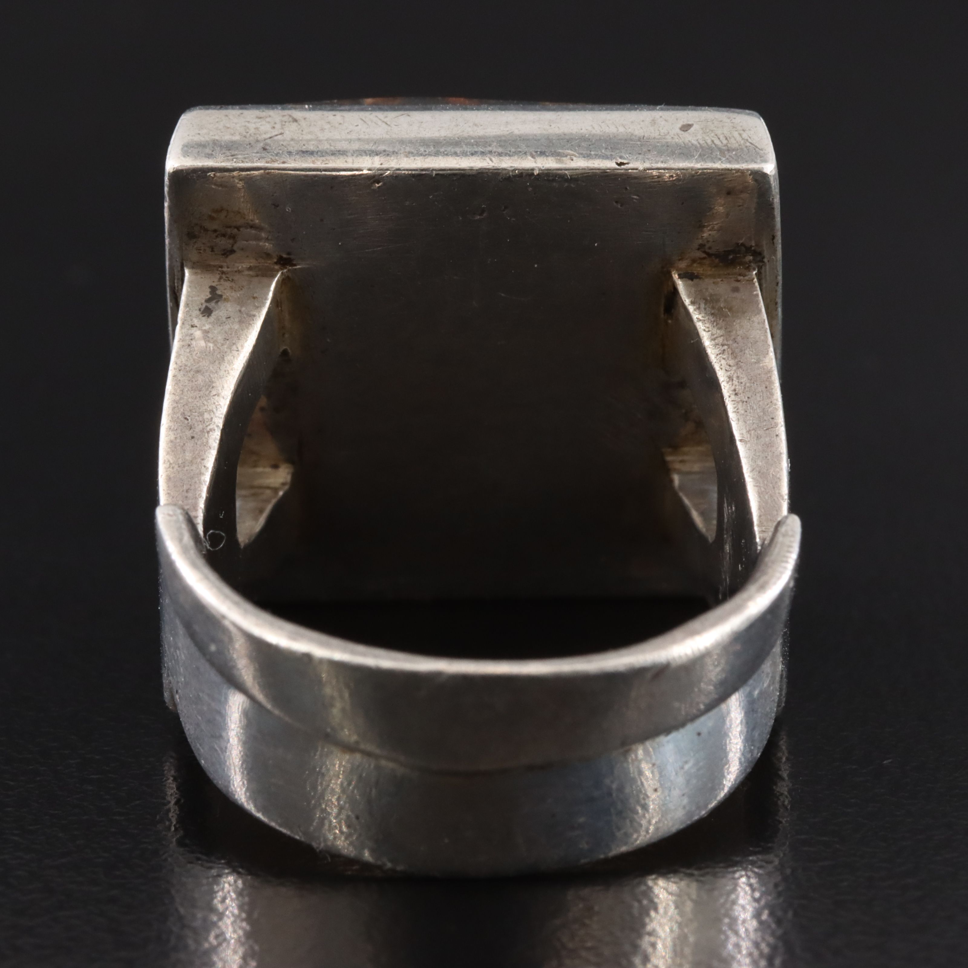 Signed Sterling Pietersite Ring