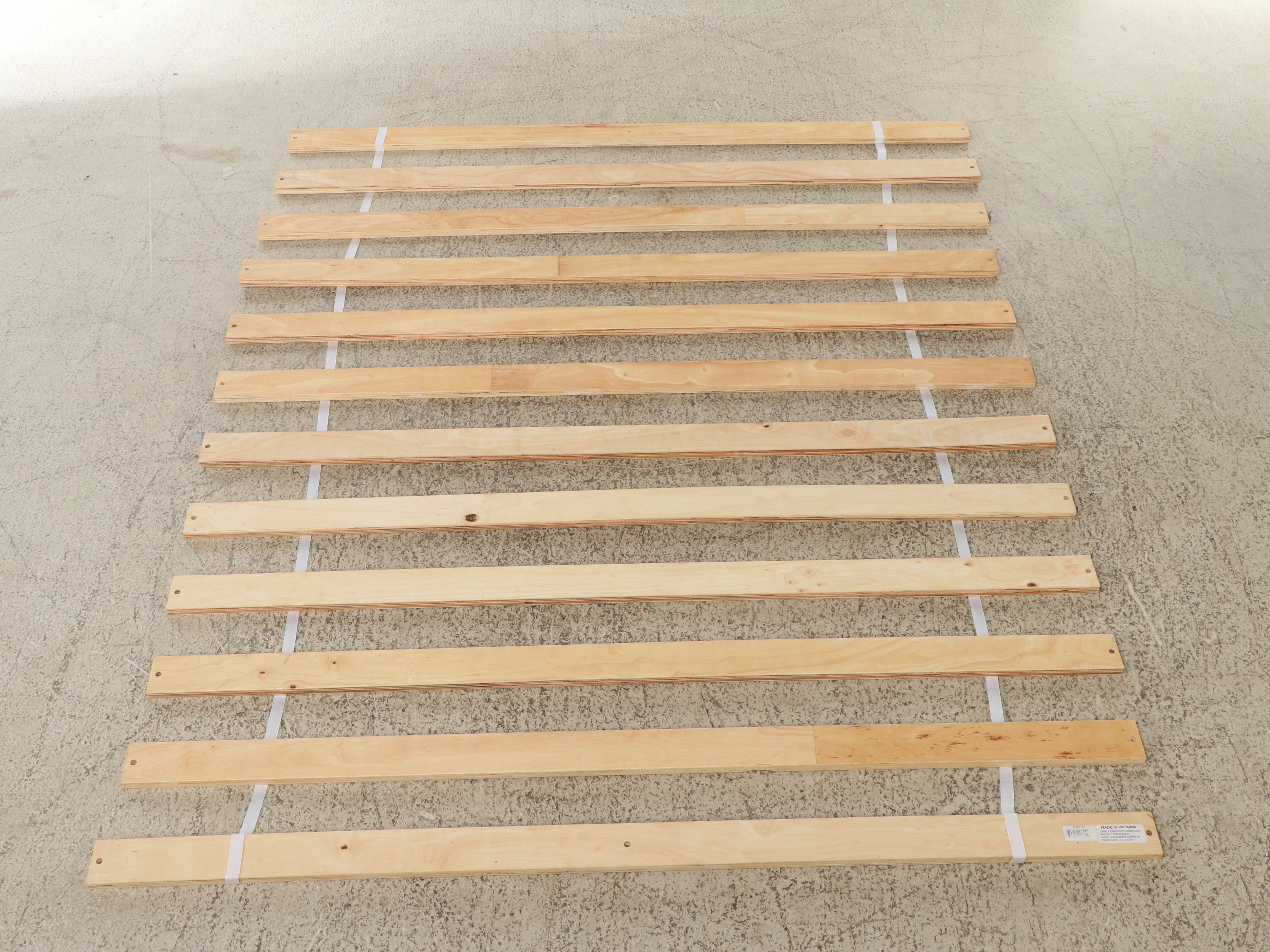 Contemporary Farmhouse Style Bed Frame and Coordinating Nightstands