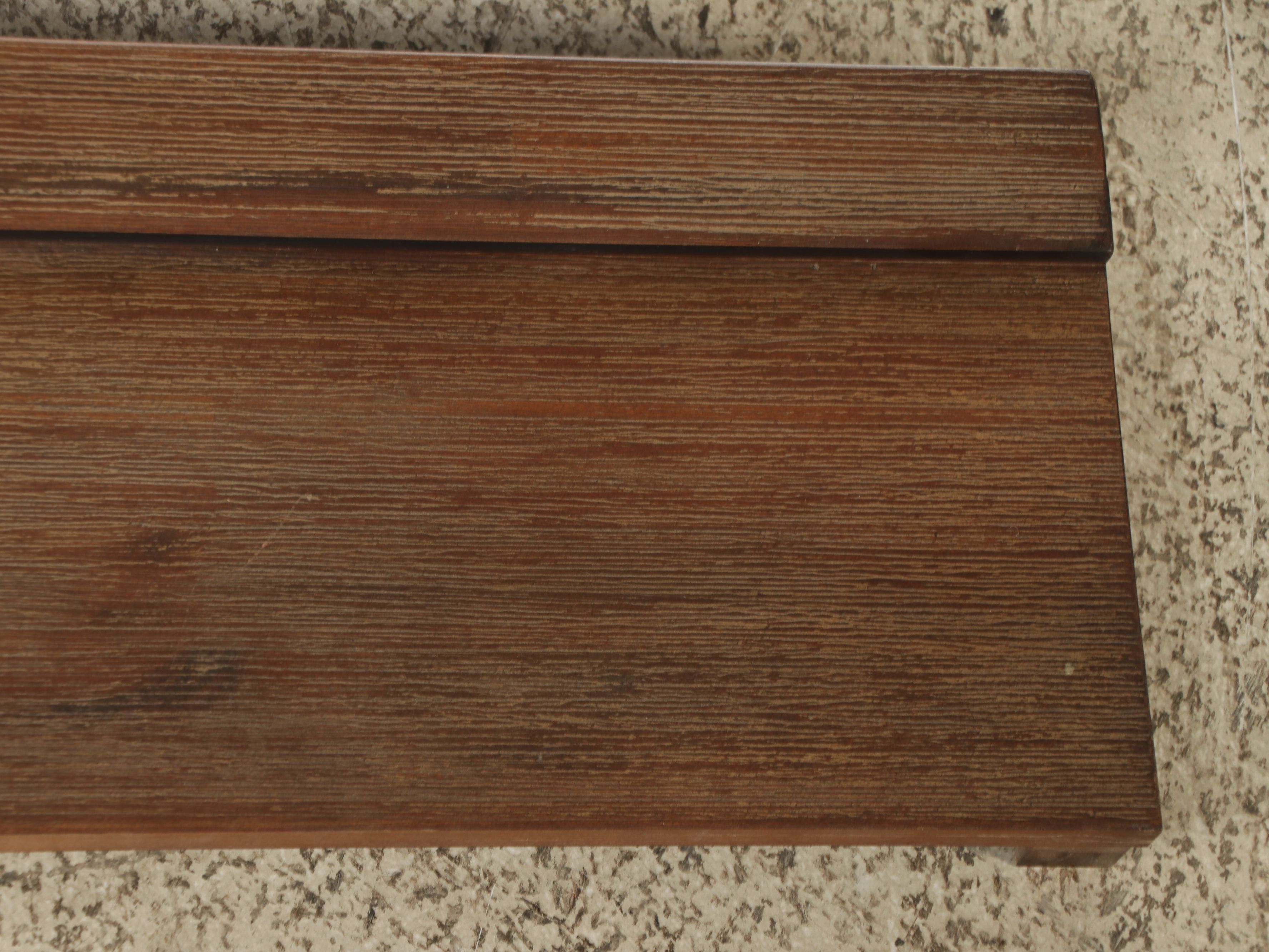 Contemporary Farmhouse Style Bed Frame and Coordinating Nightstands