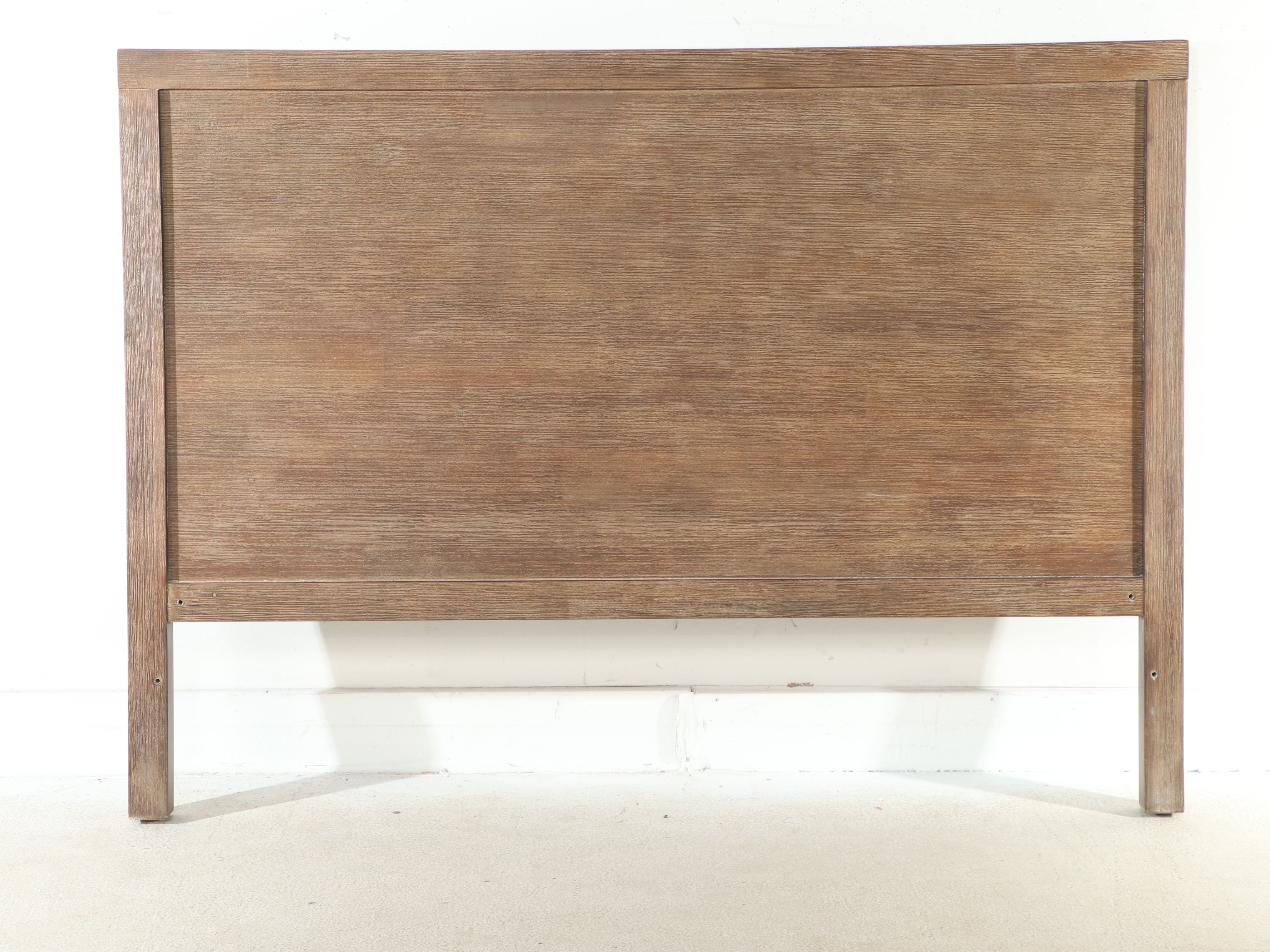 Contemporary Farmhouse Style Bed Frame and Coordinating Nightstands